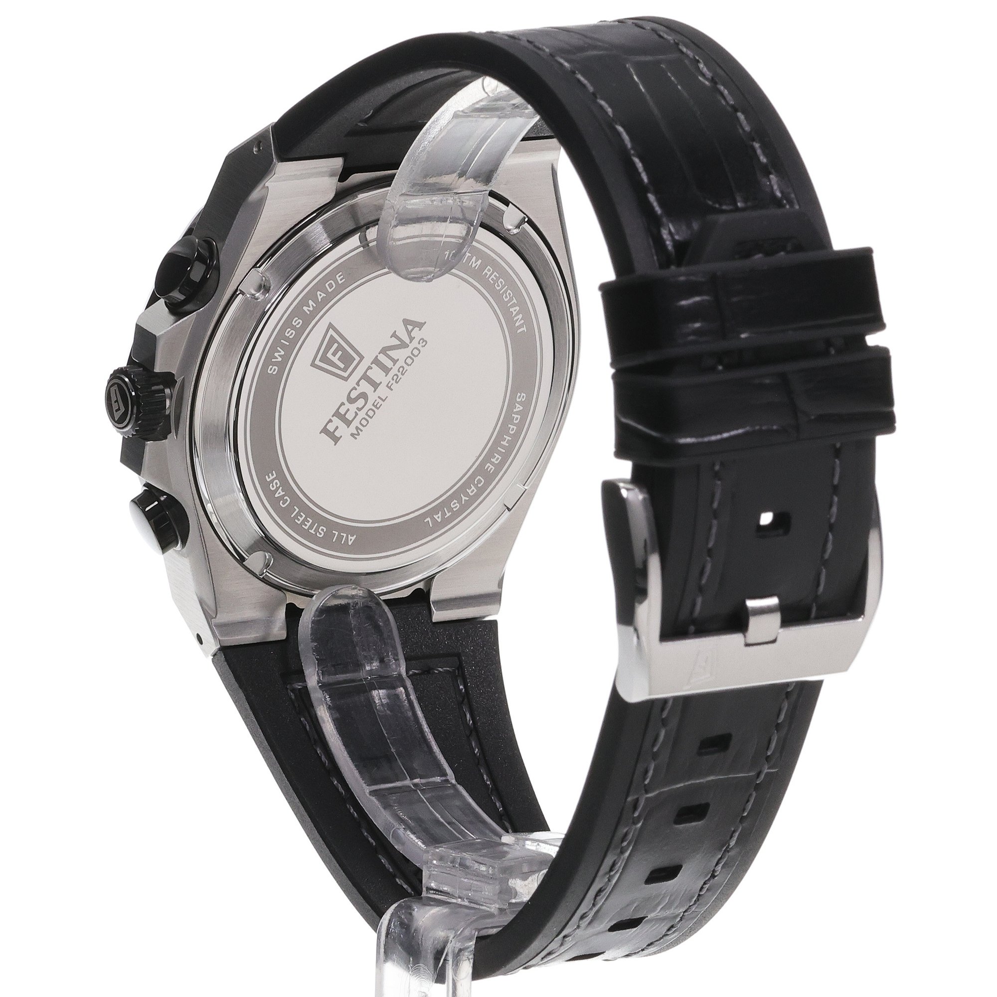 zegarek Festina F22003-4 Vallee męski z chronograf Swiss Made