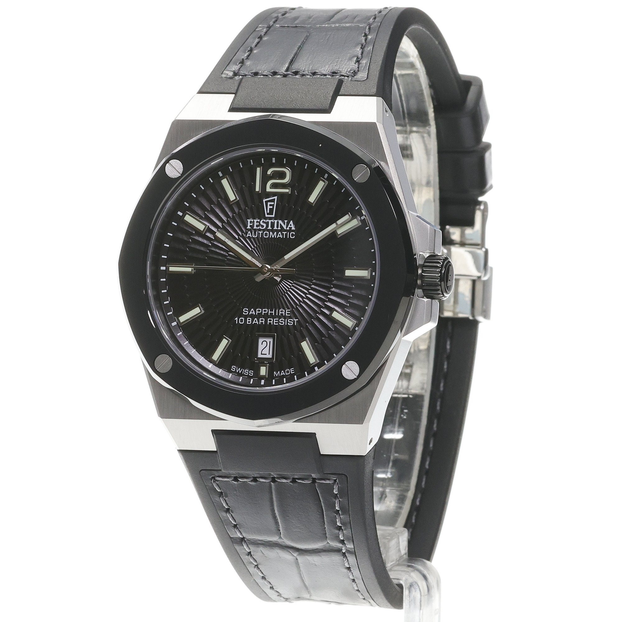 zegarek Festina F22005-4 automatyczny męski Swiss Made Swiss Made Automatic