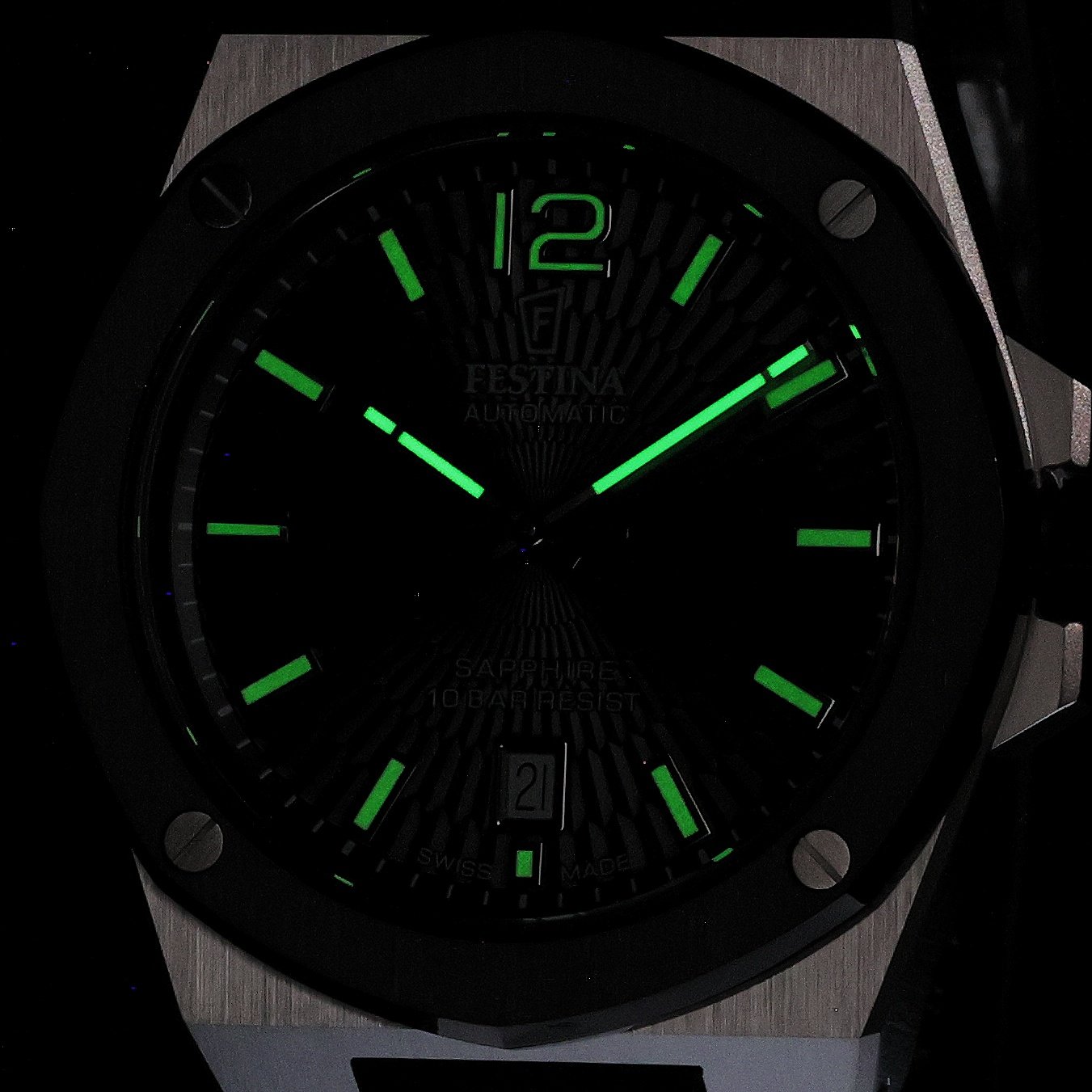zegarek Festina F22005-4 srebrny Swiss Made