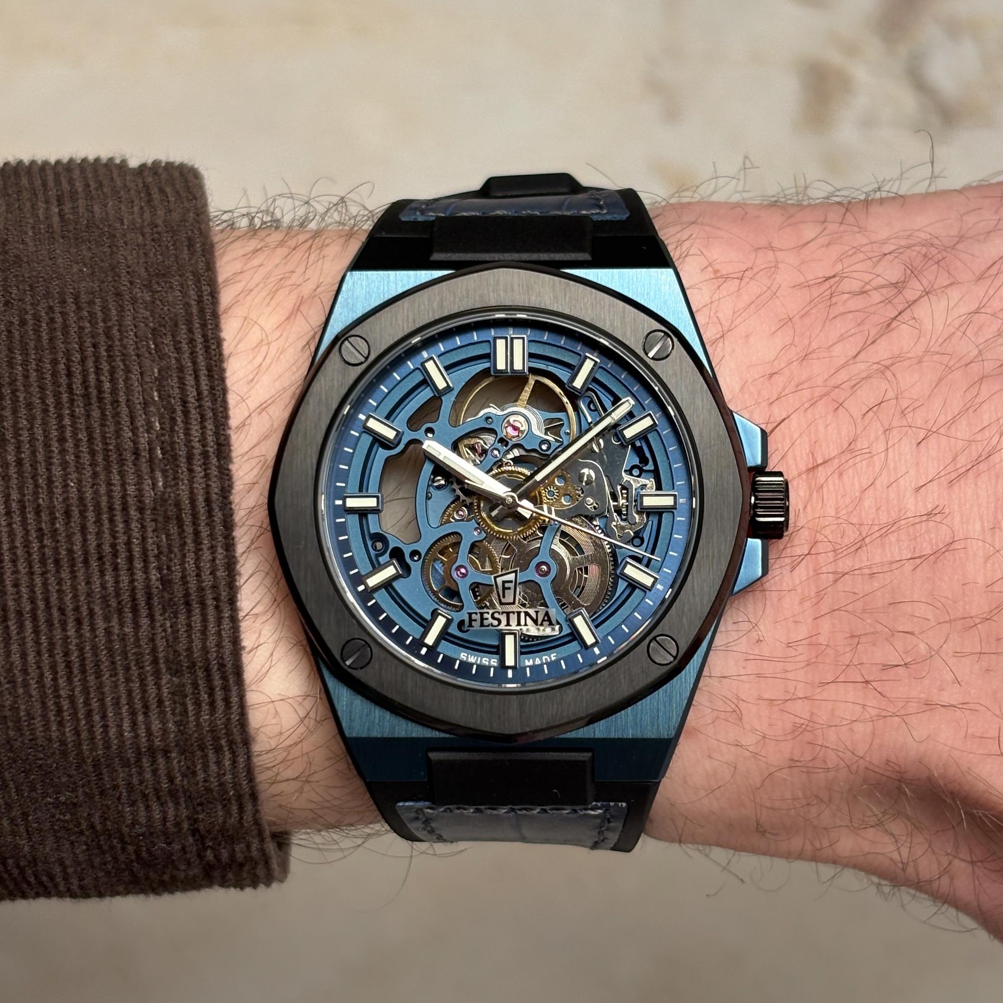 zegarek Festina F22011-1 czarny Swiss Made - miniatura 7
