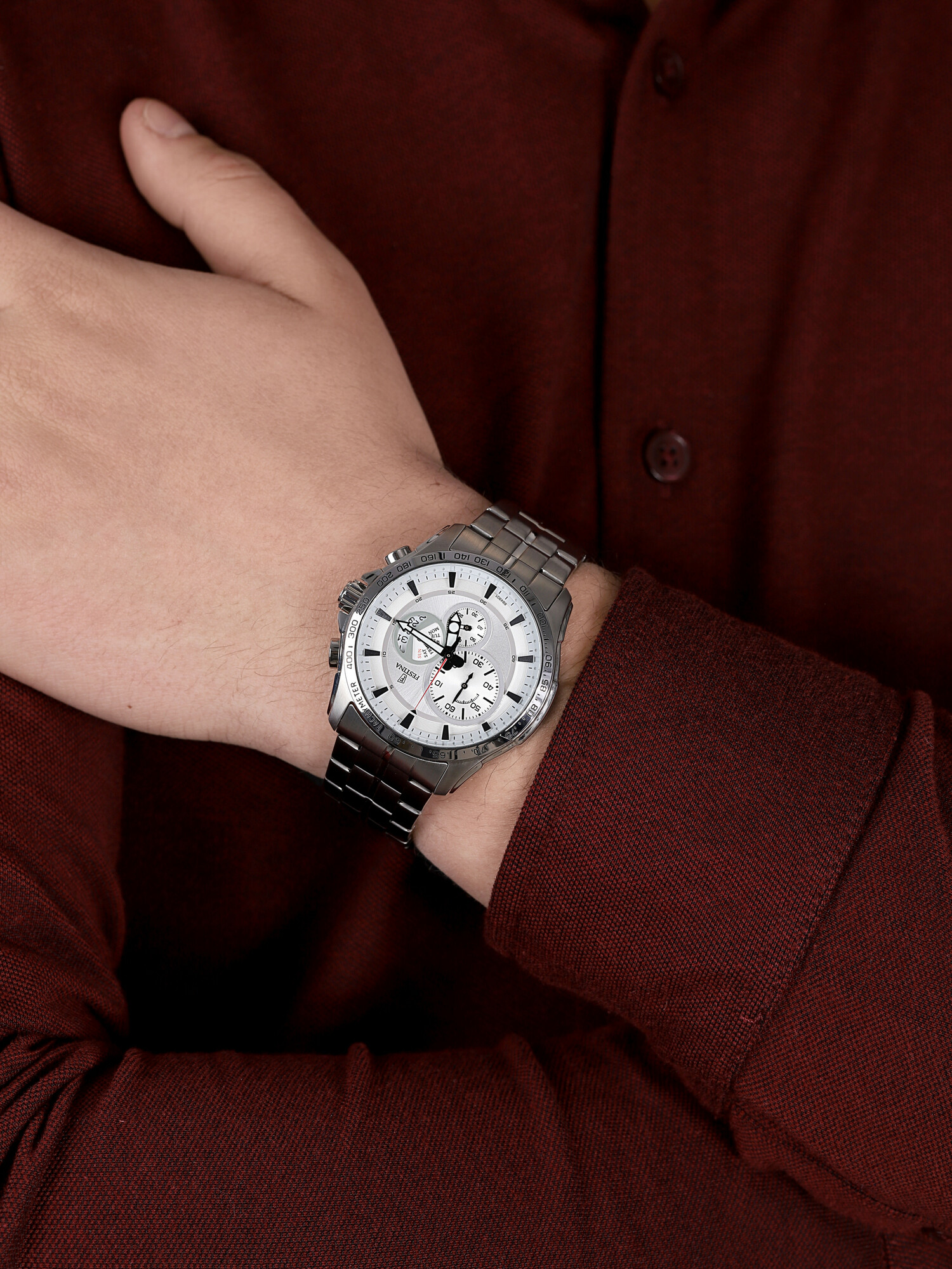 zegarek Festina F6849-1 Sport męski z tachometr Chronograf - miniatura 3