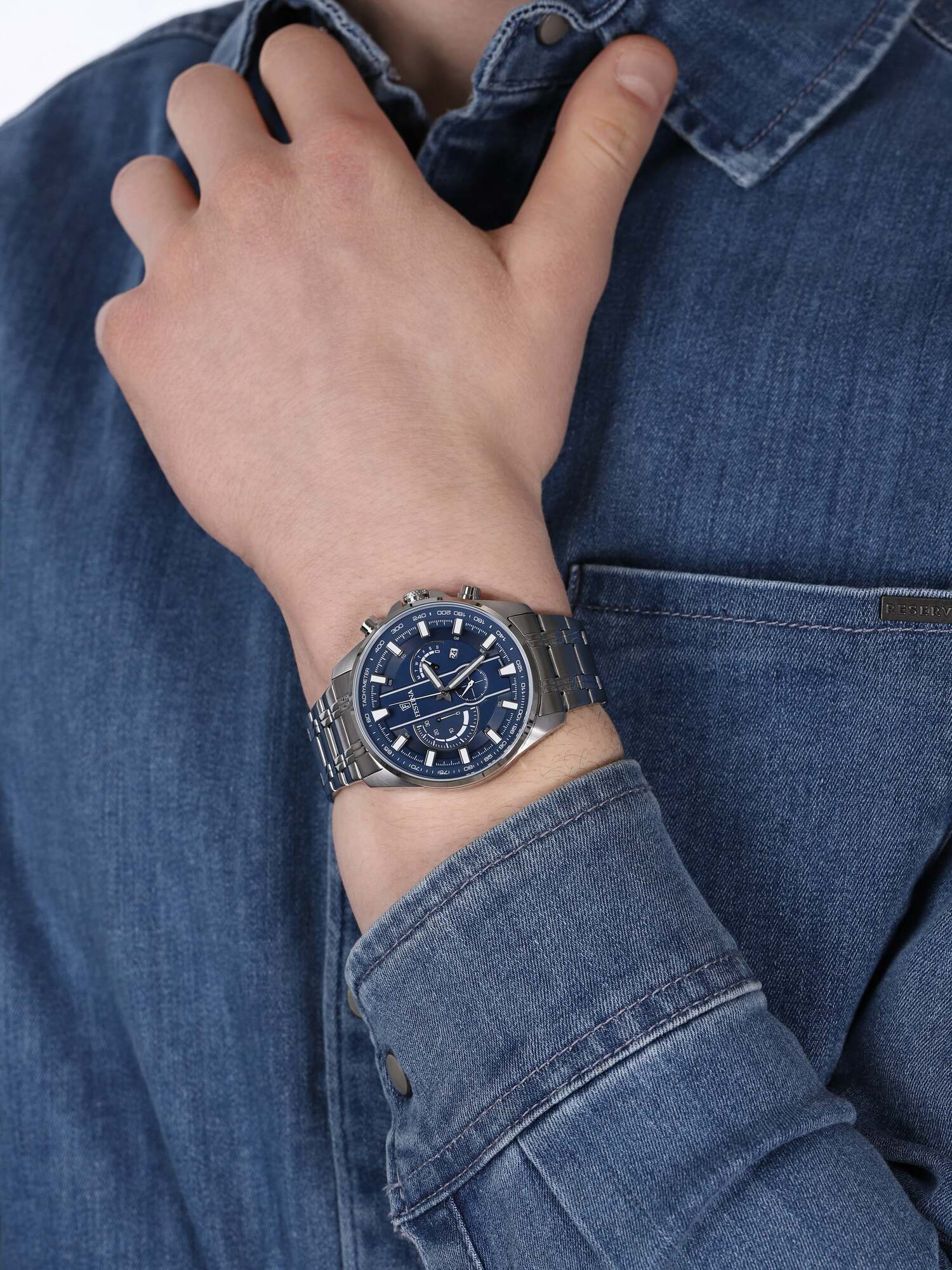 zegarek Festina F6866-2 Chrono Sport męski z chronograf Chronograf - miniatura 3