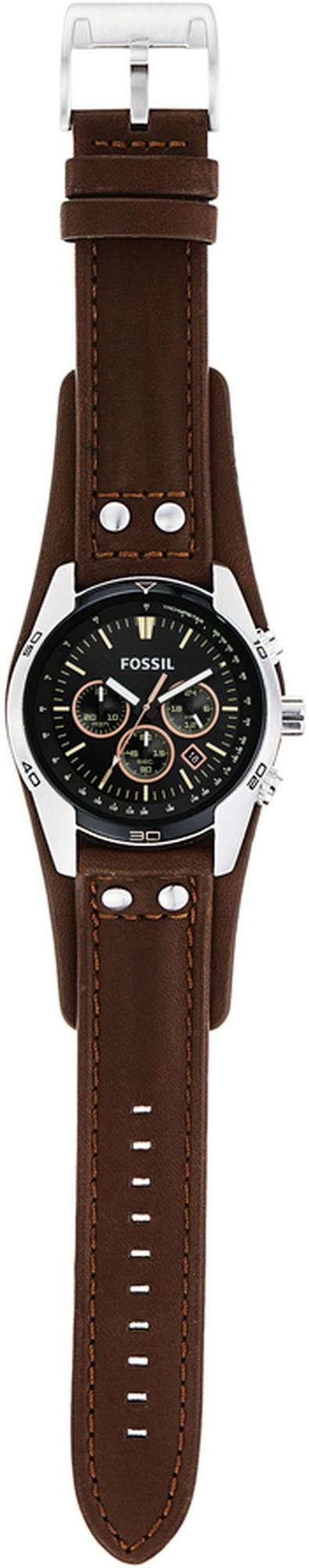 zegarek Fossil CH2891 COACHMAN Brown Leather Strap 44mm Sport mineralne