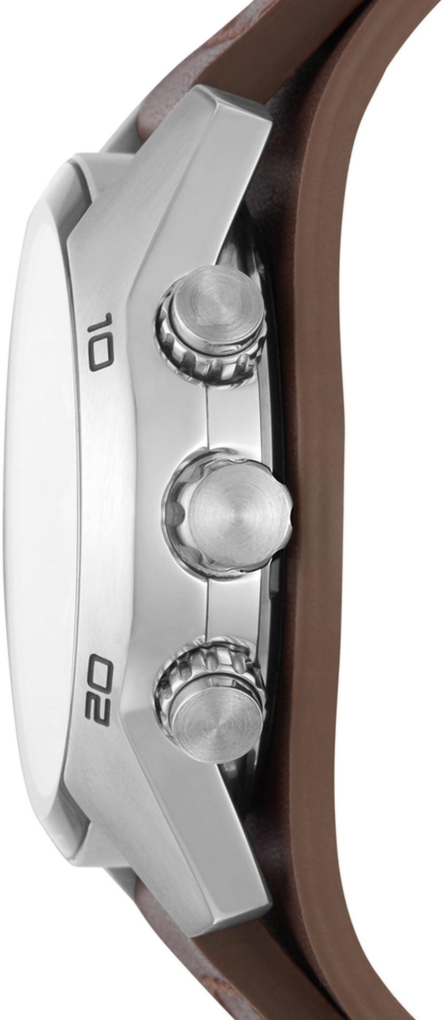 zegarek Fossil CH2891 COACHMAN Brown Leather Strap 44mm Sport mineralne
