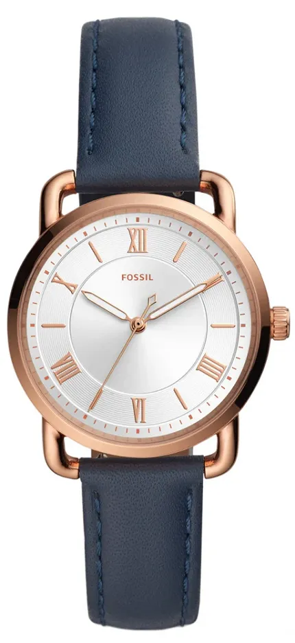 Fossil ES4824 Copeland COPELAND THREE-HAND MIDNIGHT NAVY LEATHER