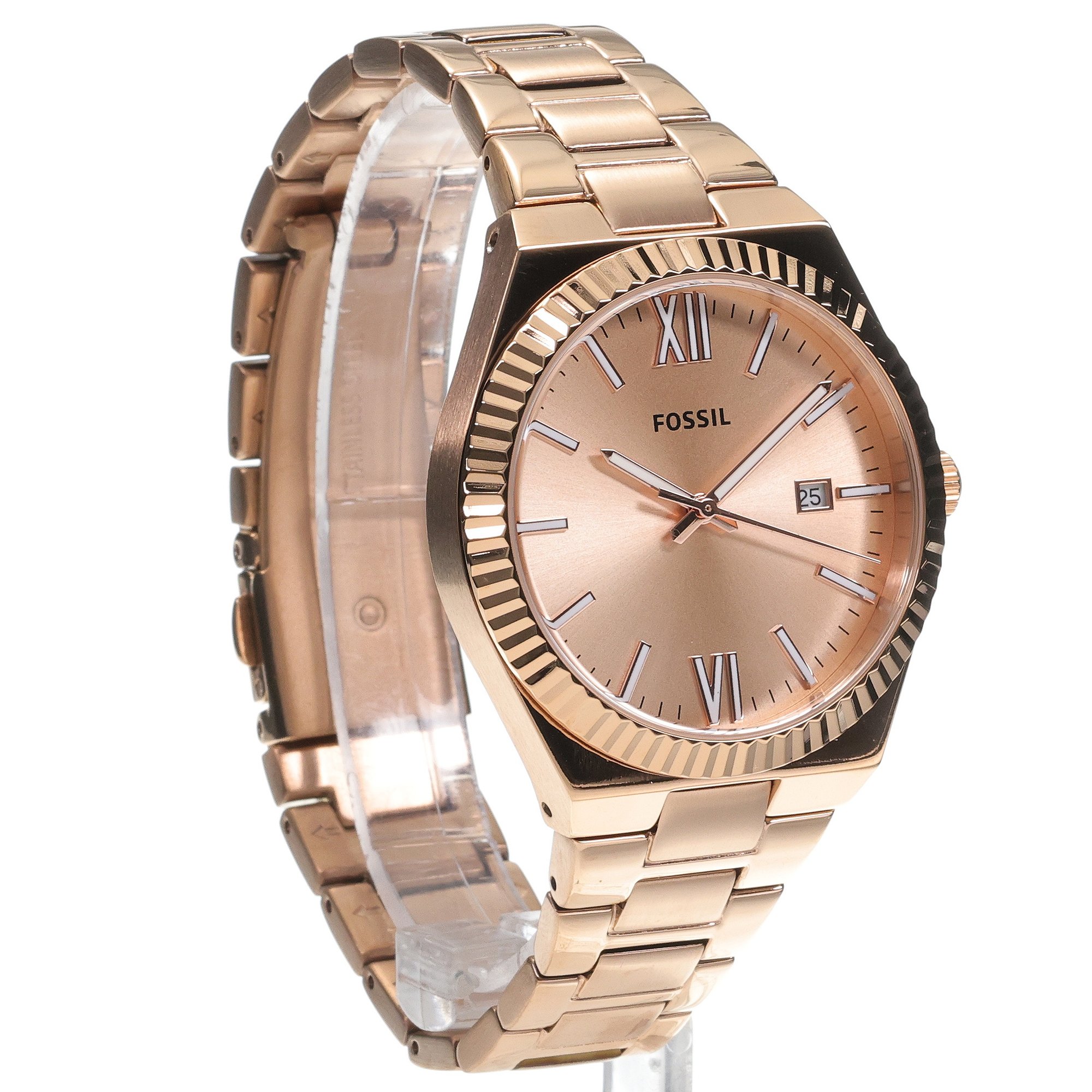 zegarek Fossil ES5258 kwarcowy damski Damskie SCARLETTE Rose Gold Stainless Steel 38mm - miniatura 3