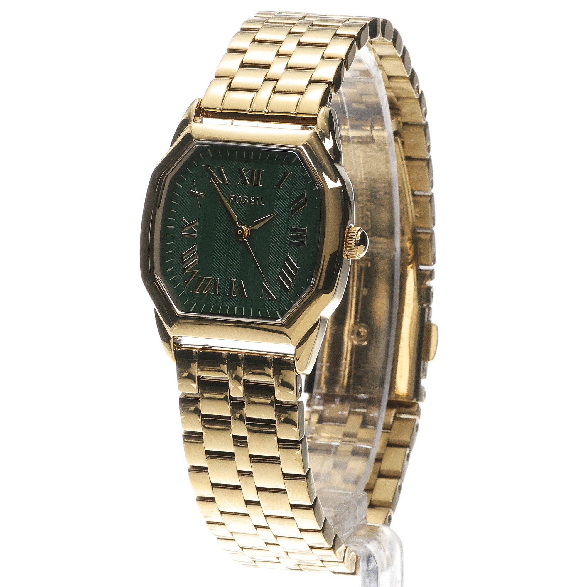 zegarek Fossil ES5451 HARLOW Green Gold Damskie mineralne - miniatura 2