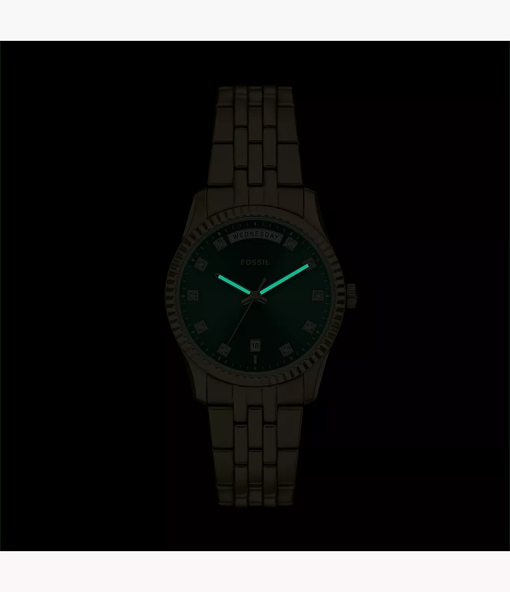 zegarek Fossil ES5460 złoty Damskie - miniatura 13