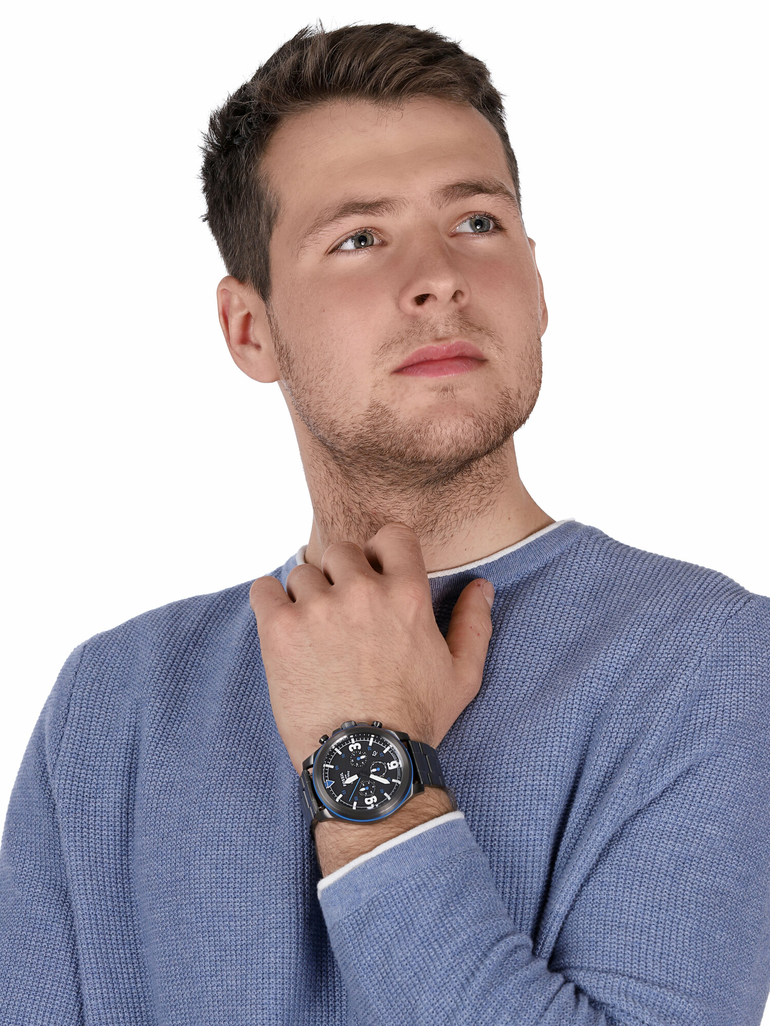 zegarek Fossil FS5753 kwarcowy męski Latitude LATITUDE CHRONOGRAPH - miniatura 2