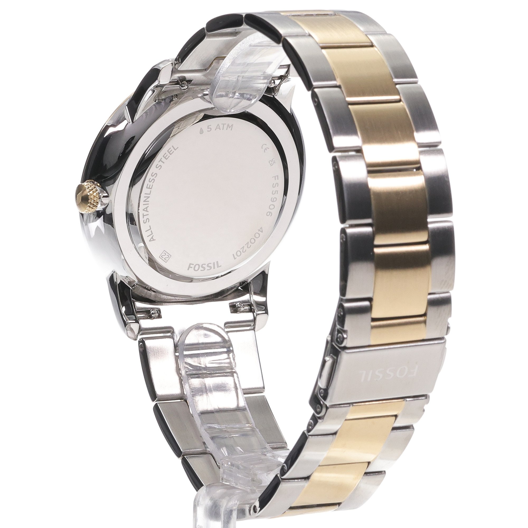 zegarek Fossil FS5906 kwarcowy męski Neutra NEUTRA Moonphase Bicolor Stainless Steel 42mm - miniatura 4