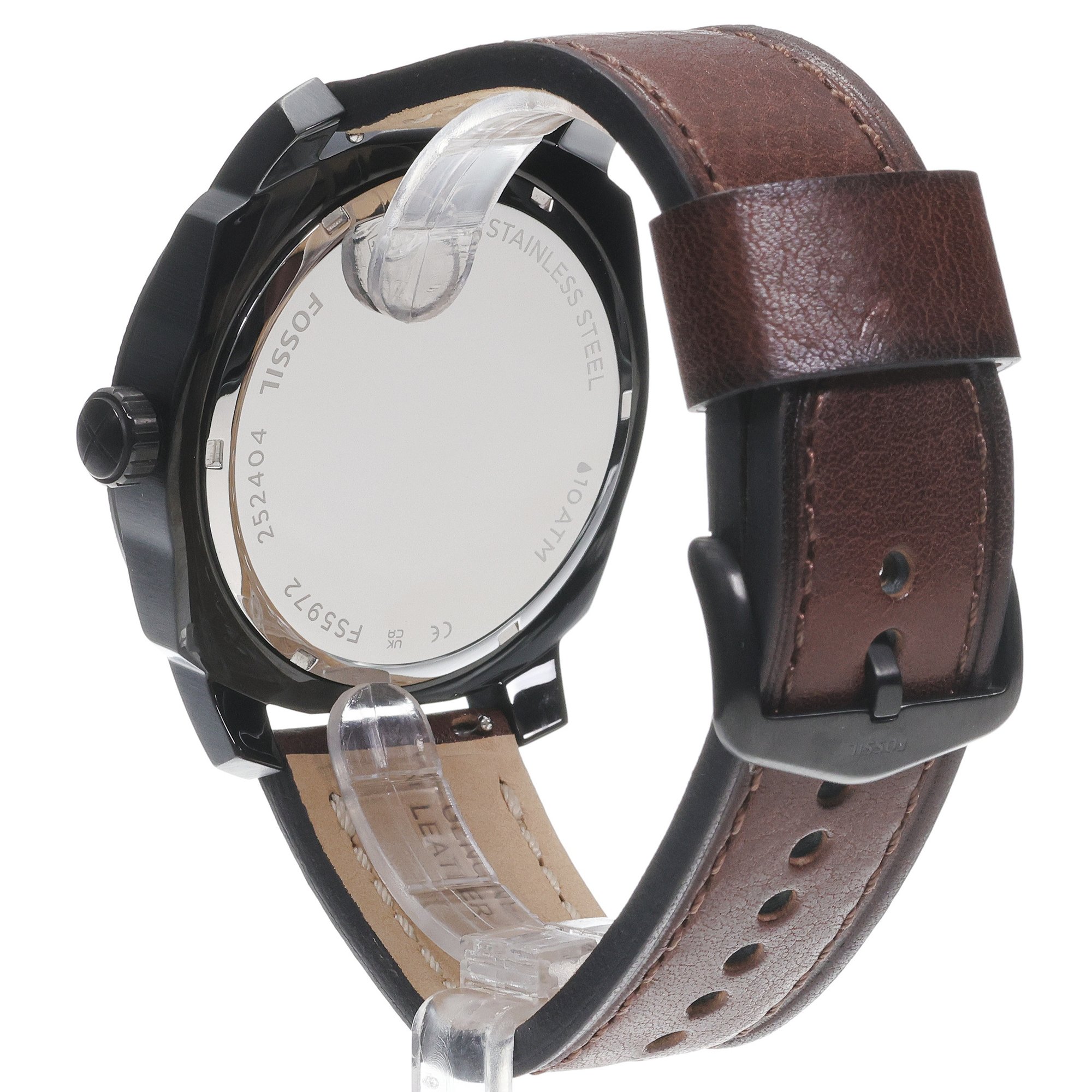 zegarek Fossil FS5972 kwarcowy męski Męskie MACHINE Brown LiteHide Leather Strap 49mm - miniatura 4