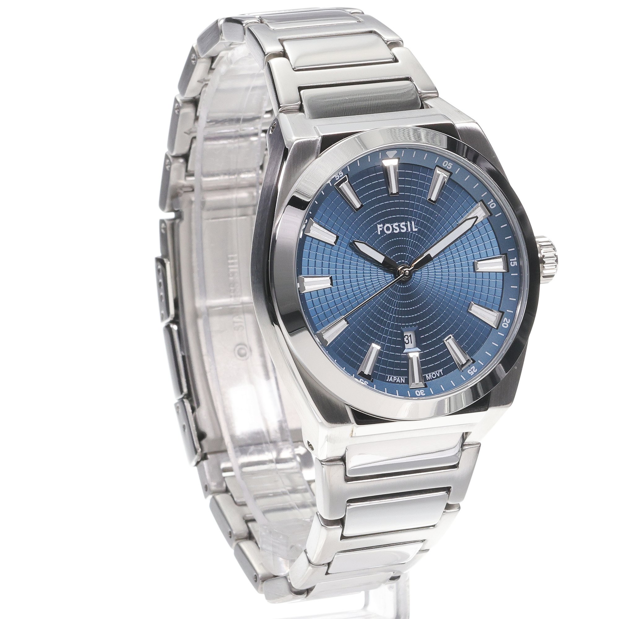 zegarek Fossil FS6054 kwarcowy męski Męskie EVERETT Stainless Steel 42mm - miniatura 3