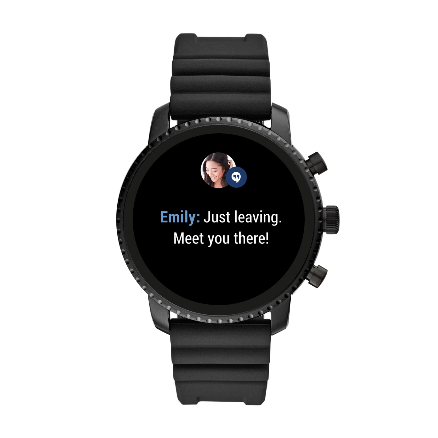 zegarek Fossil Smartwatch FTW4018 kwarcowy męski Fossil Q Gen 4 Smartwatch Explorist HR Black Silicone - miniatura 6