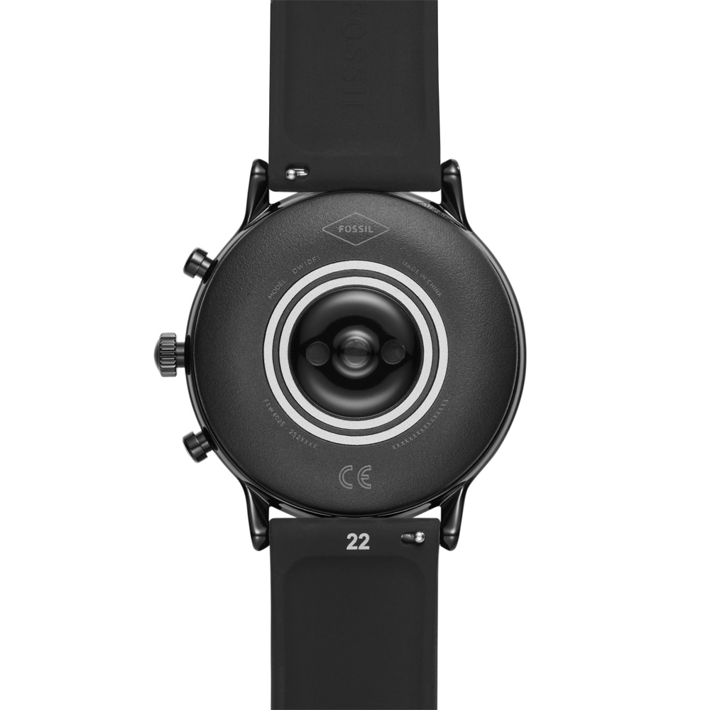 Fossil Smartwatch FTW4025 GEN 5 SMARTWATCH - THE CARLYLE HR BLACK SILICONE zegarek fashion/modowy Fossil Q