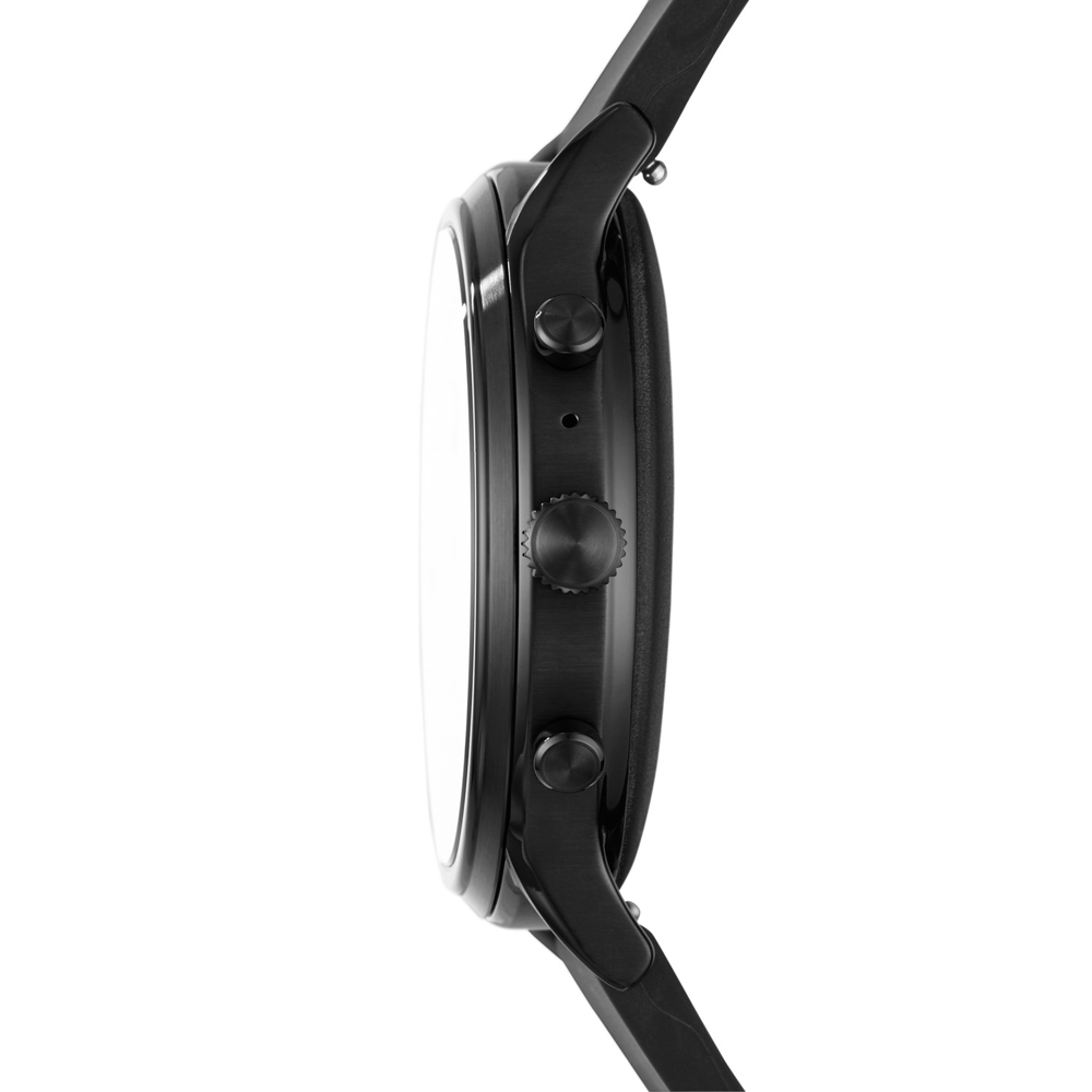 zegarek Fossil Smartwatch FTW4025 GEN 5 SMARTWATCH - THE CARLYLE HR BLACK SILICONE męski z gps Fossil Q
