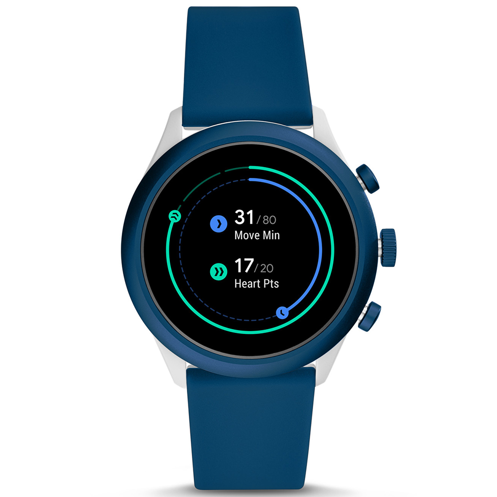 Fossil Smartwatch FTW4036 zegarek niebieski sportowy Fossil Q pasek - miniatura 5