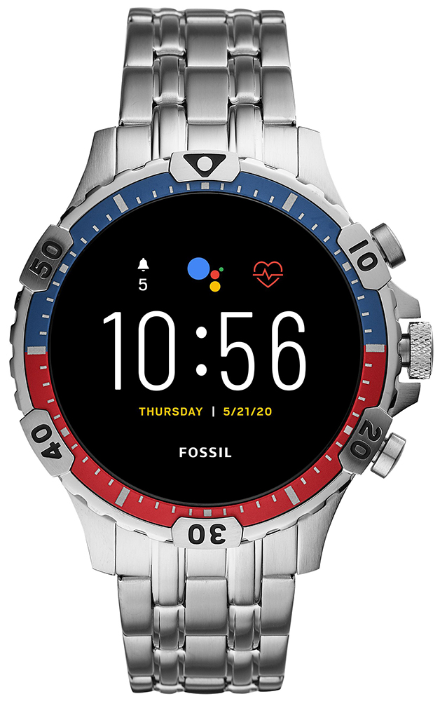 Fossil Smartwatches GEN 5 SMARTWATCH GARRETT HR SILVER FTW4040