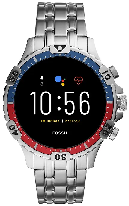 Fossil Smartwatch FTW4040 Fossil Q GEN 5 SMARTWATCH GARRETT HR SILVER - zdjęcie 1