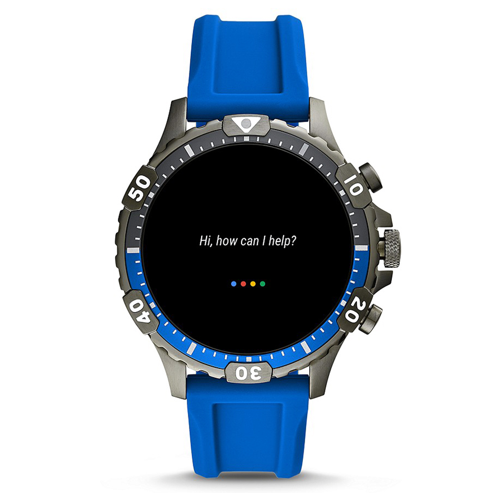 Fossil FTW4042 GEN 5 SMARTWATCH GARRETT HR BLUE Garrett sportowy zegarek szary - miniatura 9