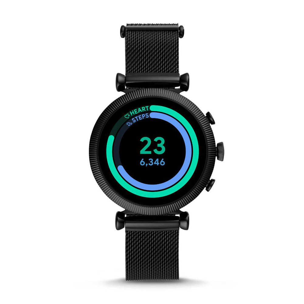 zegarek Fossil Smartwatch FTW6050 kwarcowy damski Fossil Q Gen 4 Smartwatch Sloan HR Black Stainless Steel Mesh - miniatura 6