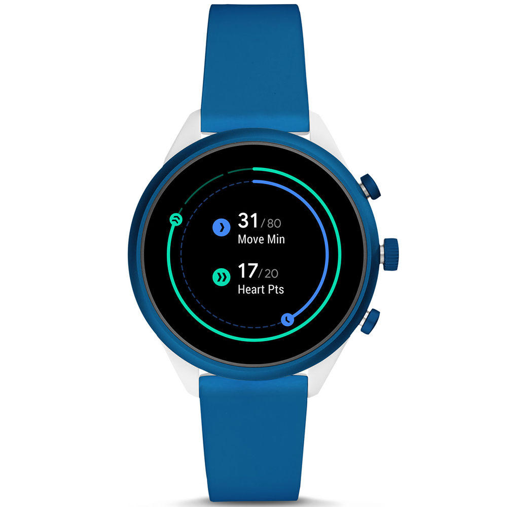Fossil Smartwatch FTW6051 zegarek niebieski sportowy Fossil Q pasek - miniatura 5