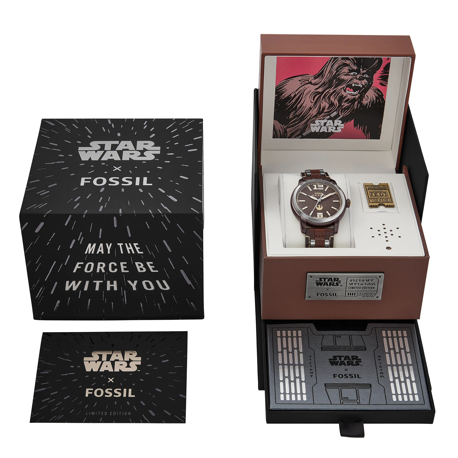 zegarek Fossil LE1165SET kwarcowy męski Męskie STAR WARS CHEWBACCA LIMITED EDITION - miniatura 6