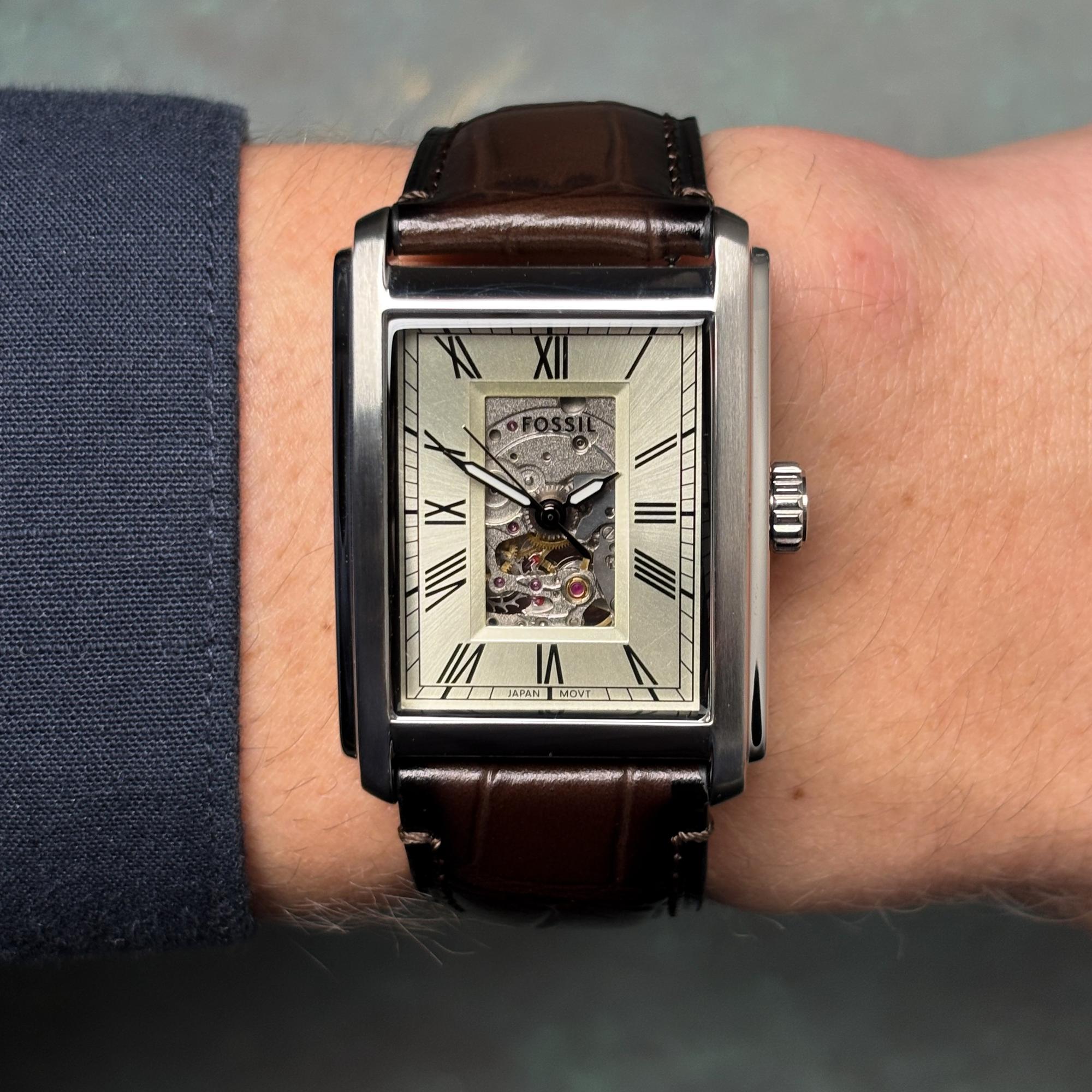 zegarek Fossil ME3272 CARRAWAY AUTOMATIC Męskie mineralne - miniatura 11