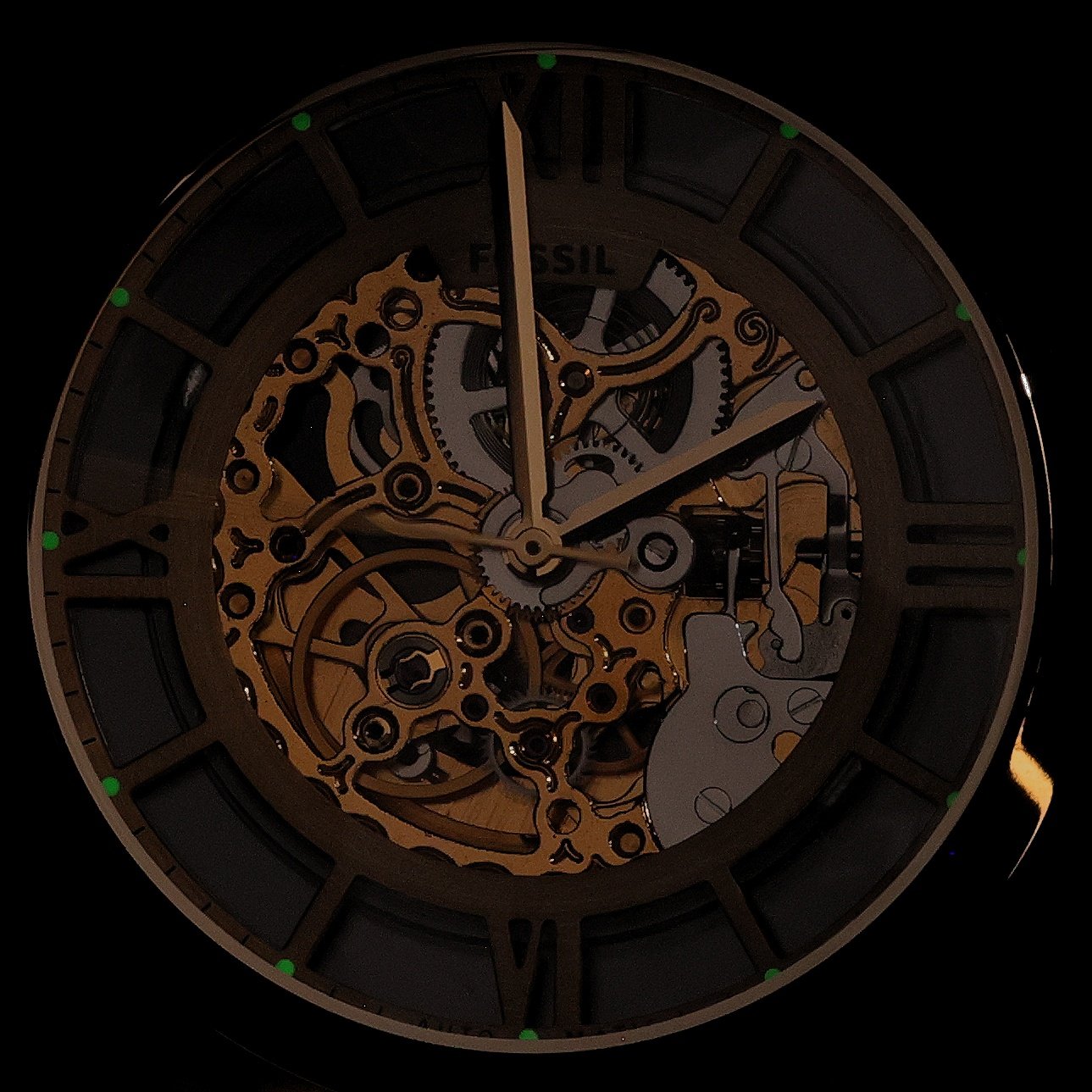 zegarek Fossil ME3280 TOWNSMAN AUTOMATIC Stainless Steel 44mm Townsman mineralne - miniatura 5
