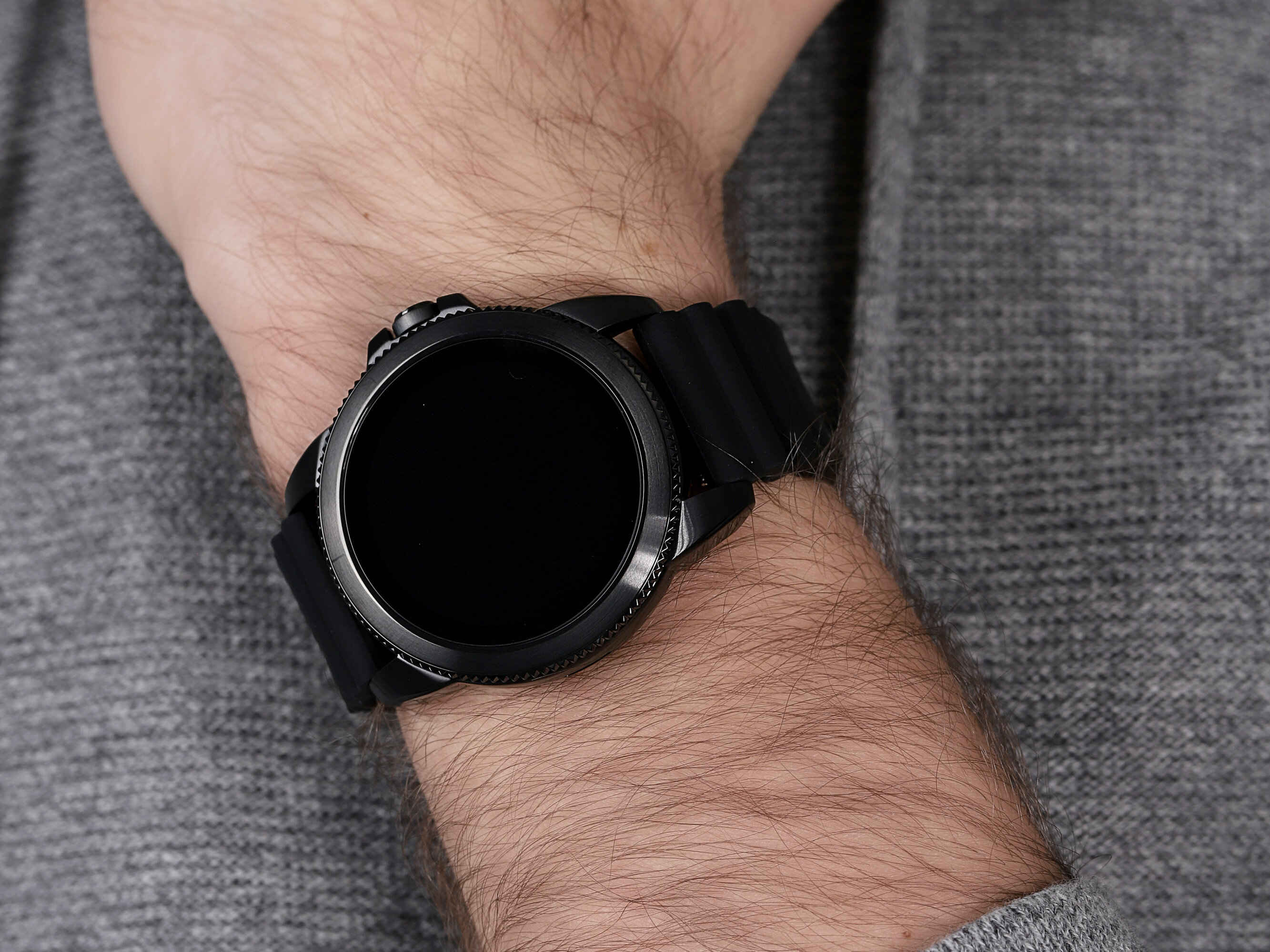 zegarek Fossil Smartwatch FTW4047 GEN 5E SMARTWATCH - BLACK SILICONE Fossil Q mineralne - miniatura 4