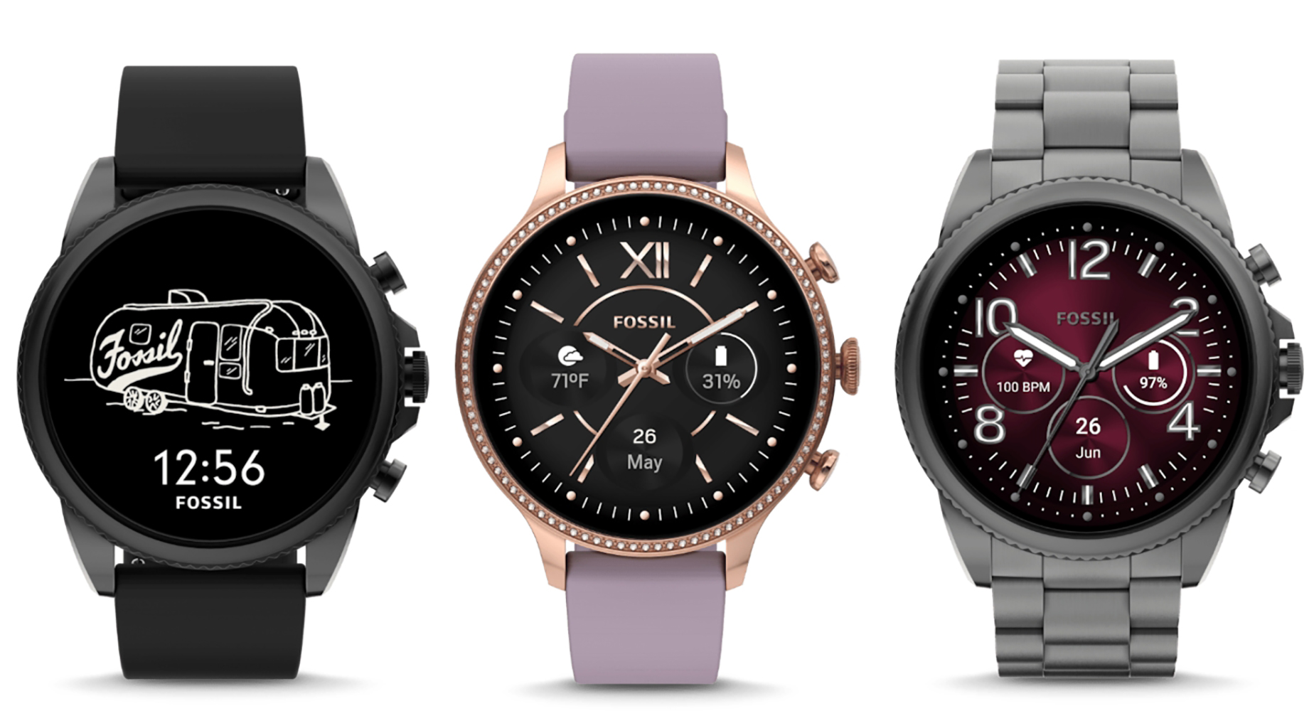 zegarek Fossil Smartwatches FTW6080V różowe złoto Fossil Q - miniatura 7
