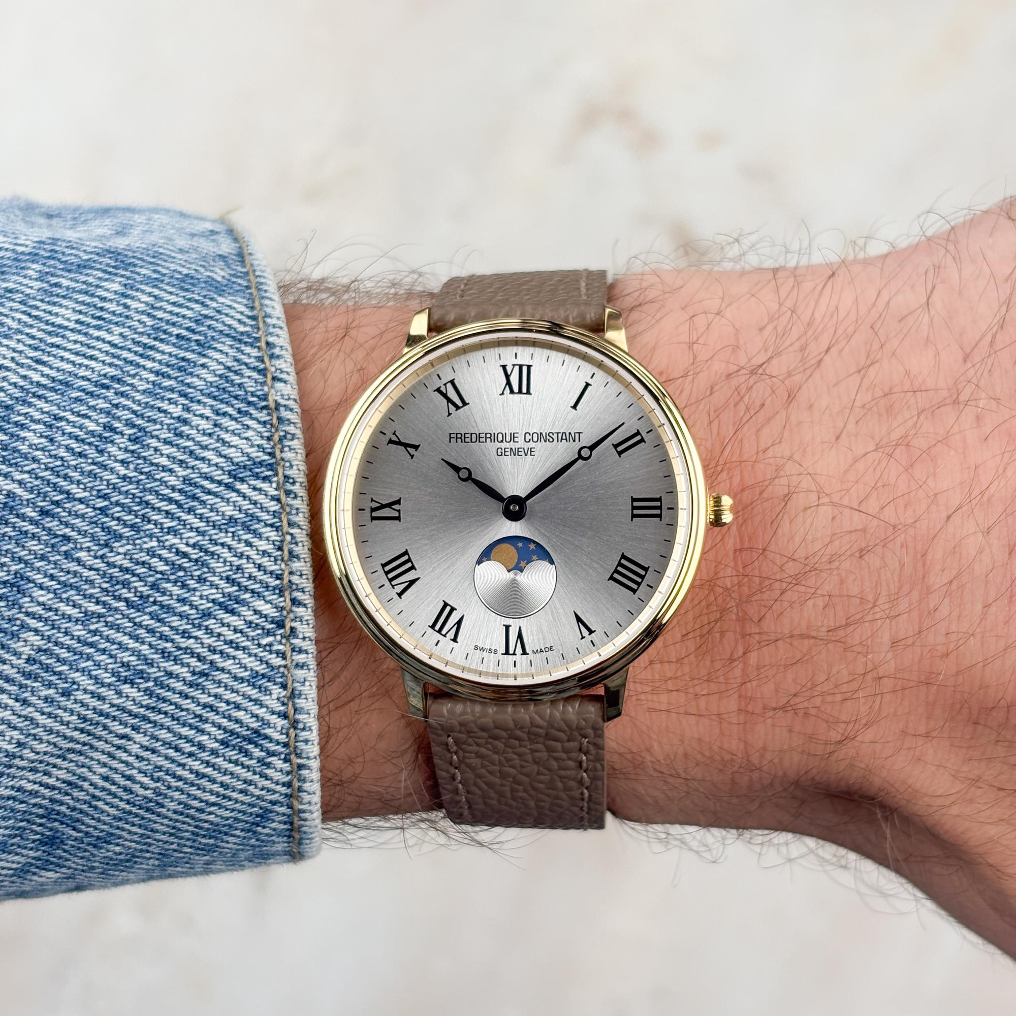 zegarek Frederique Constant FC-206RS3S5 kwarcowy męski Classics Moneta Moonphase - miniatura 9