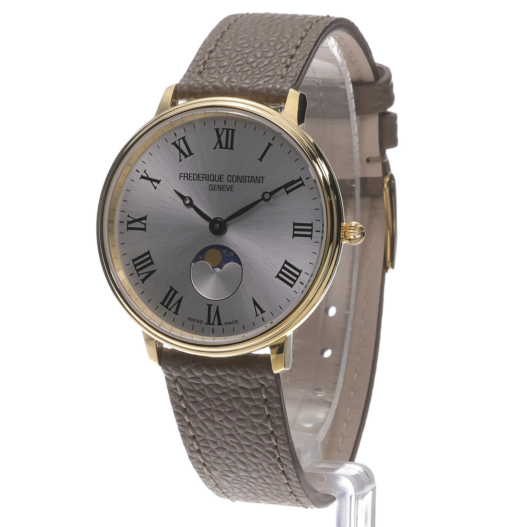 zegarek Frederique Constant FC-206RS3S5 Moneta Moonphase Classics szafirowe - miniatura 2