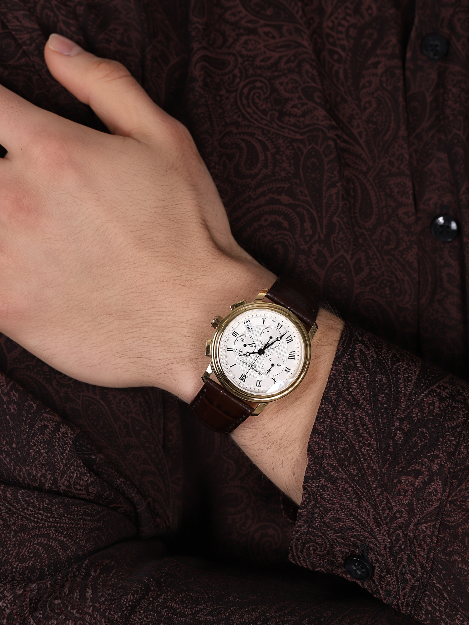 zegarek Frederique Constant FC-292MC4P5 kwarcowy męski Classics CLASSICS QUARTZ CHRONOGRAPH - miniatura 3