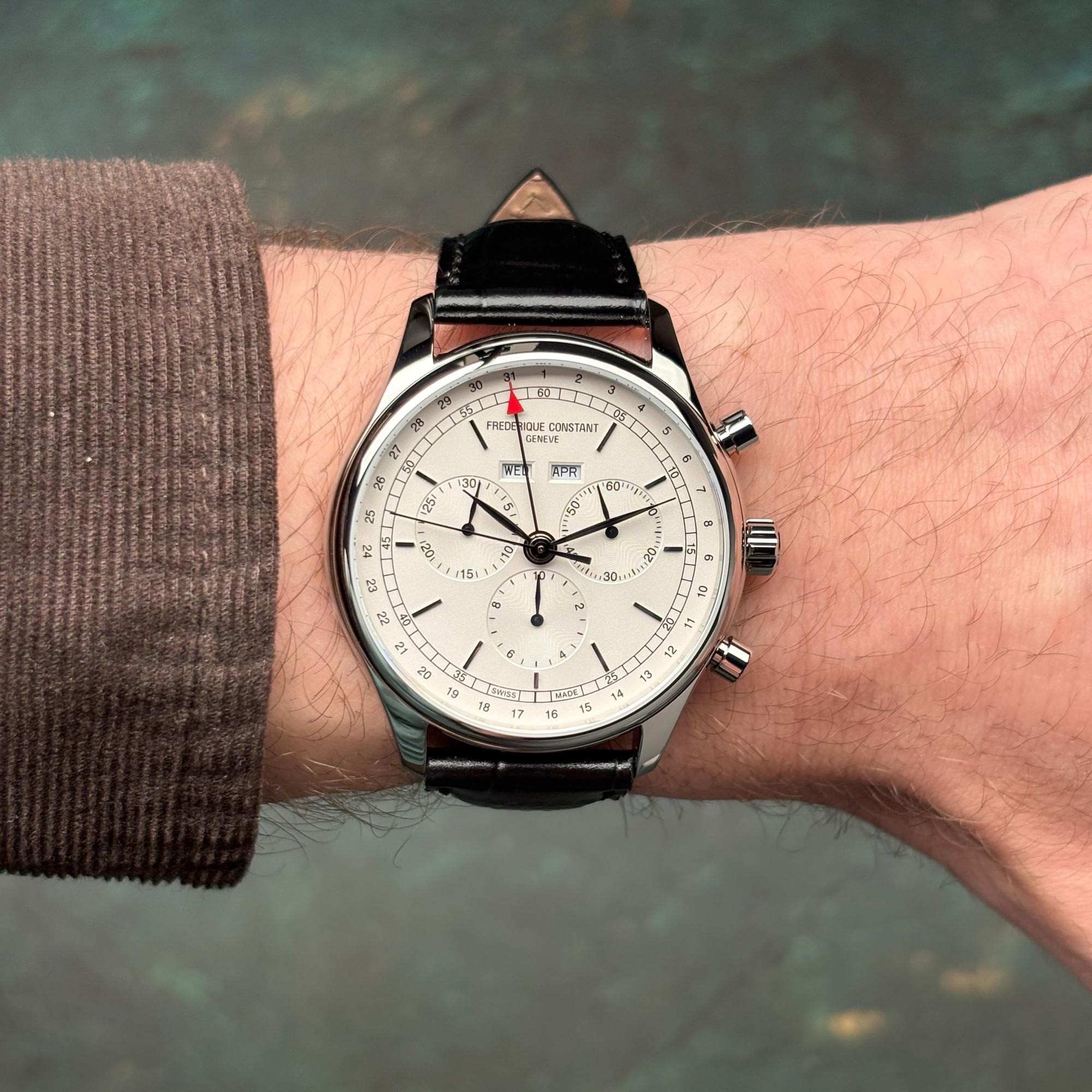 zegarek Frederique Constant FC-296SW5B6 srebrny Classics - miniatura 7