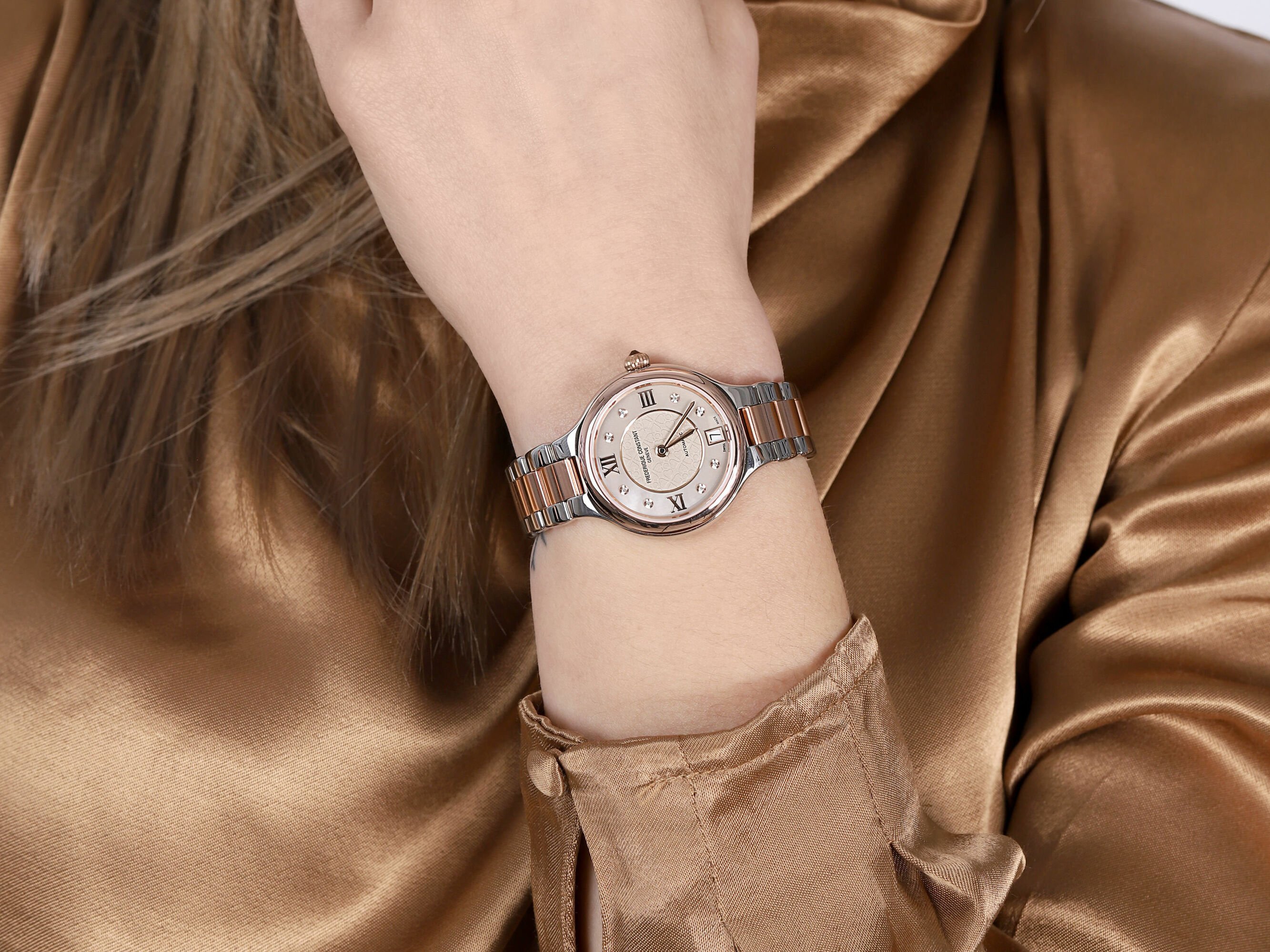 zegarek Frederique Constant FC-306LGHD3ER2B automatyczny damski Classics CLASSICS DELIGHT AUTOMATIC - miniatura 4