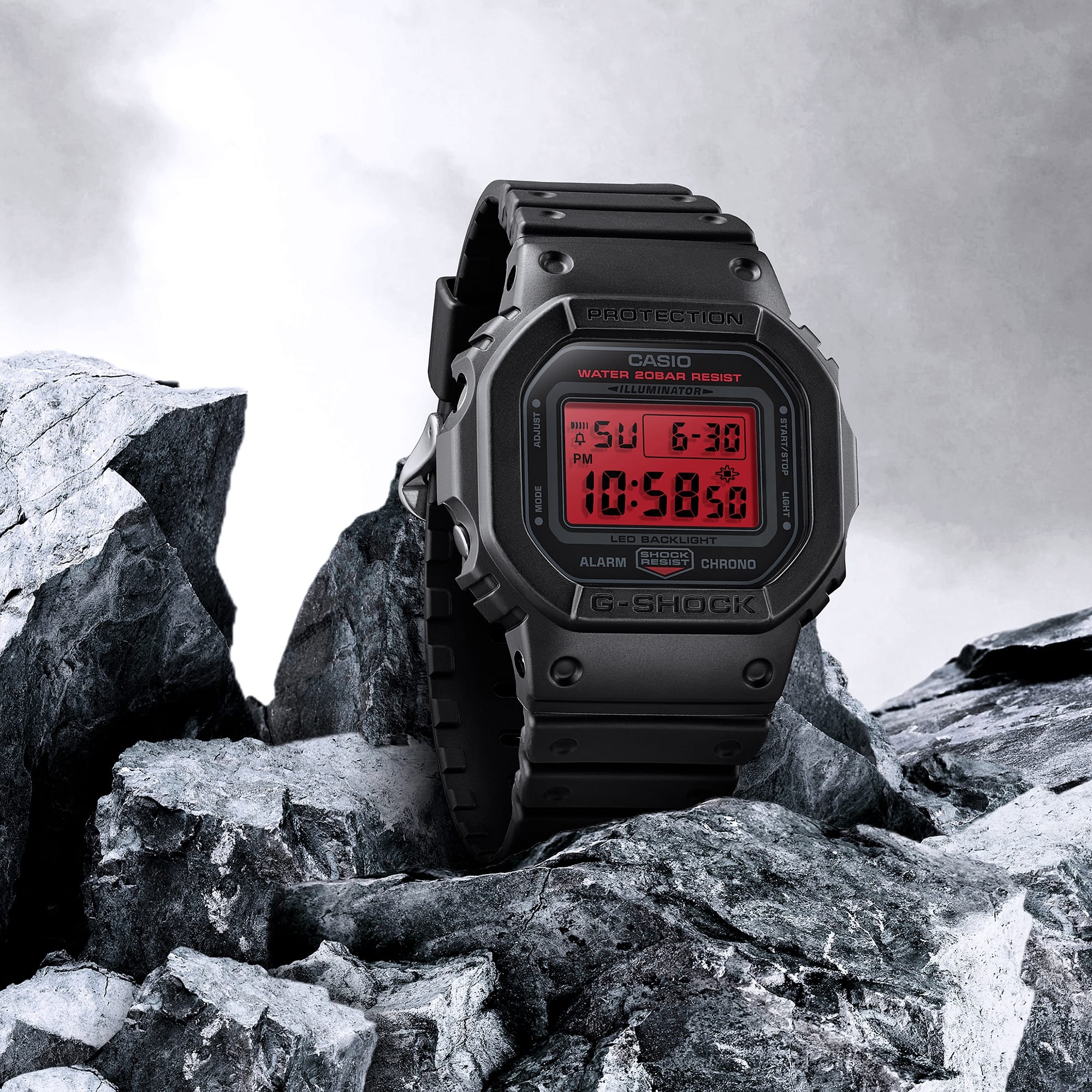 zegarek G-SHOCK DW-5600BBR-1ER G-SHOCK Original mineralne - miniatura 10