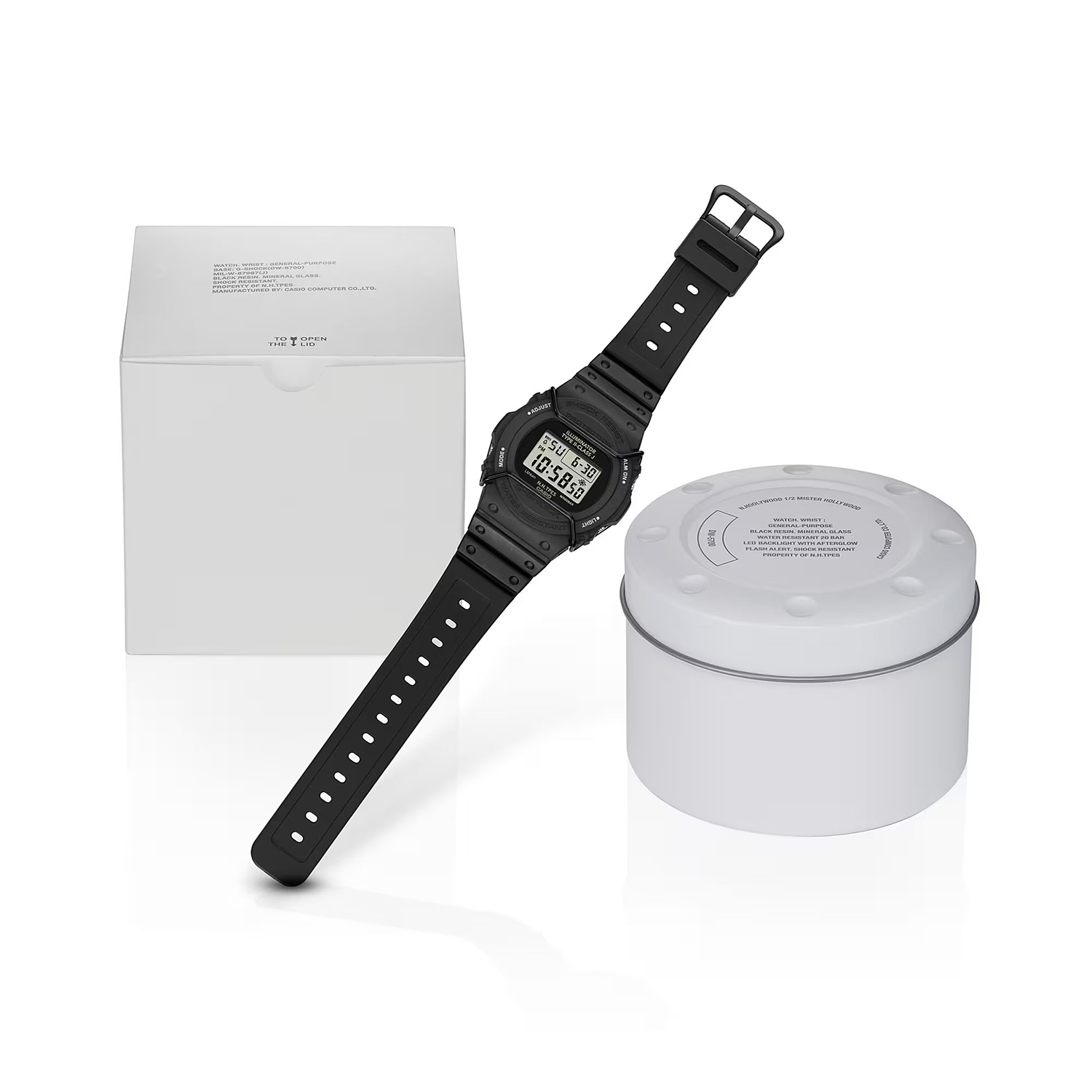 zegarek G-SHOCK DW-5700NH-1ER kwarcowy męski G-SHOCK NHoolywood 10th Collaboration - miniatura 10
