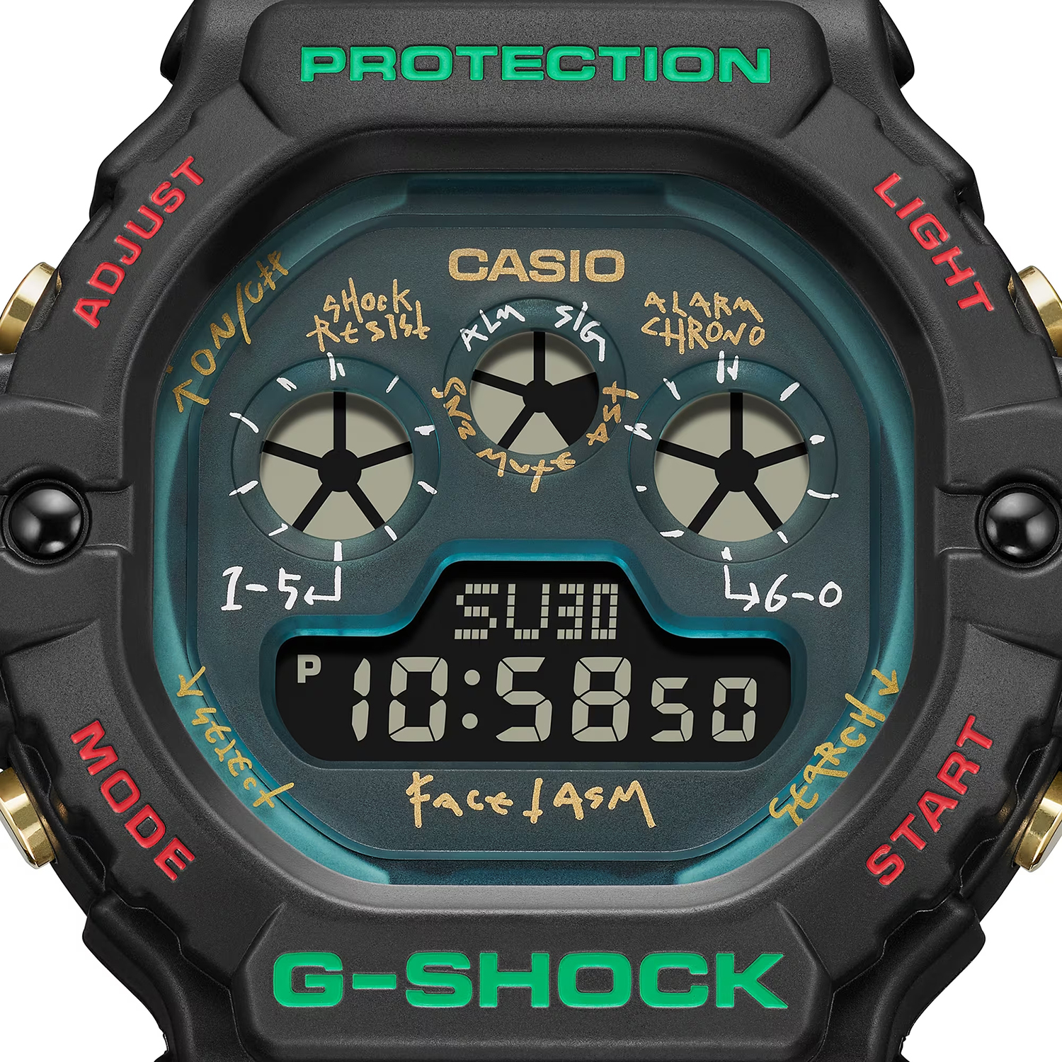 zegarek G-SHOCK DW-5900FA-1ER G-SHOCK FACETASM G-SHOCK Original mineralne - miniatura 6