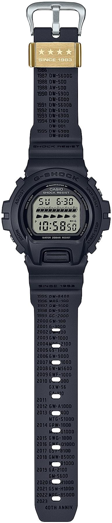 zegarek G-SHOCK DW-6640RE-1ER kwarcowy męski G-SHOCK G-Shock 40th Anniversary Remaster Black Series - miniatura 6