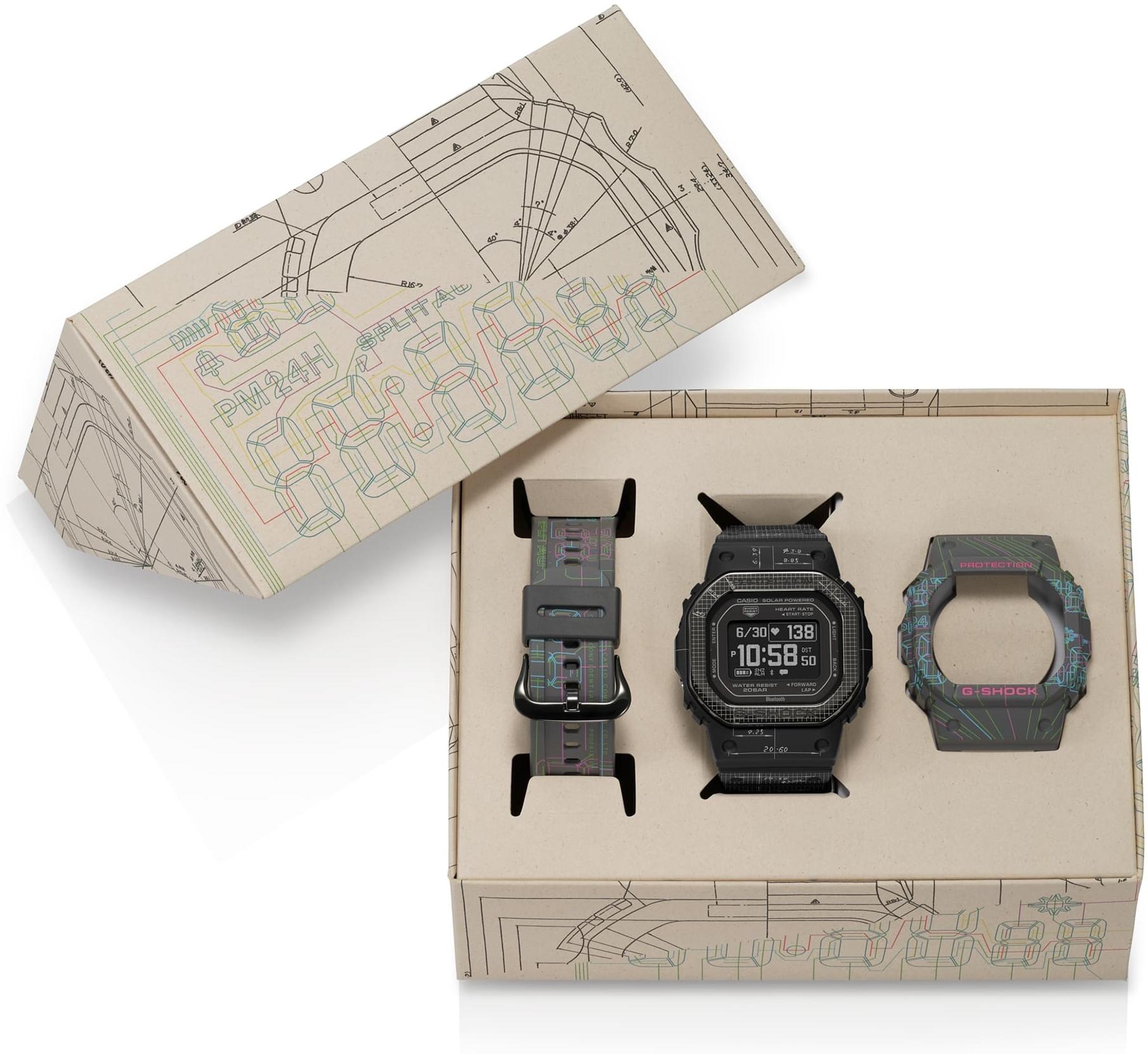 zegarek G-SHOCK DW-H5600EX-1ER G-SQUAD MOVE SQUARE BLUETOOTH G-SHOCK G-SQUAD mineralne - miniatura 11