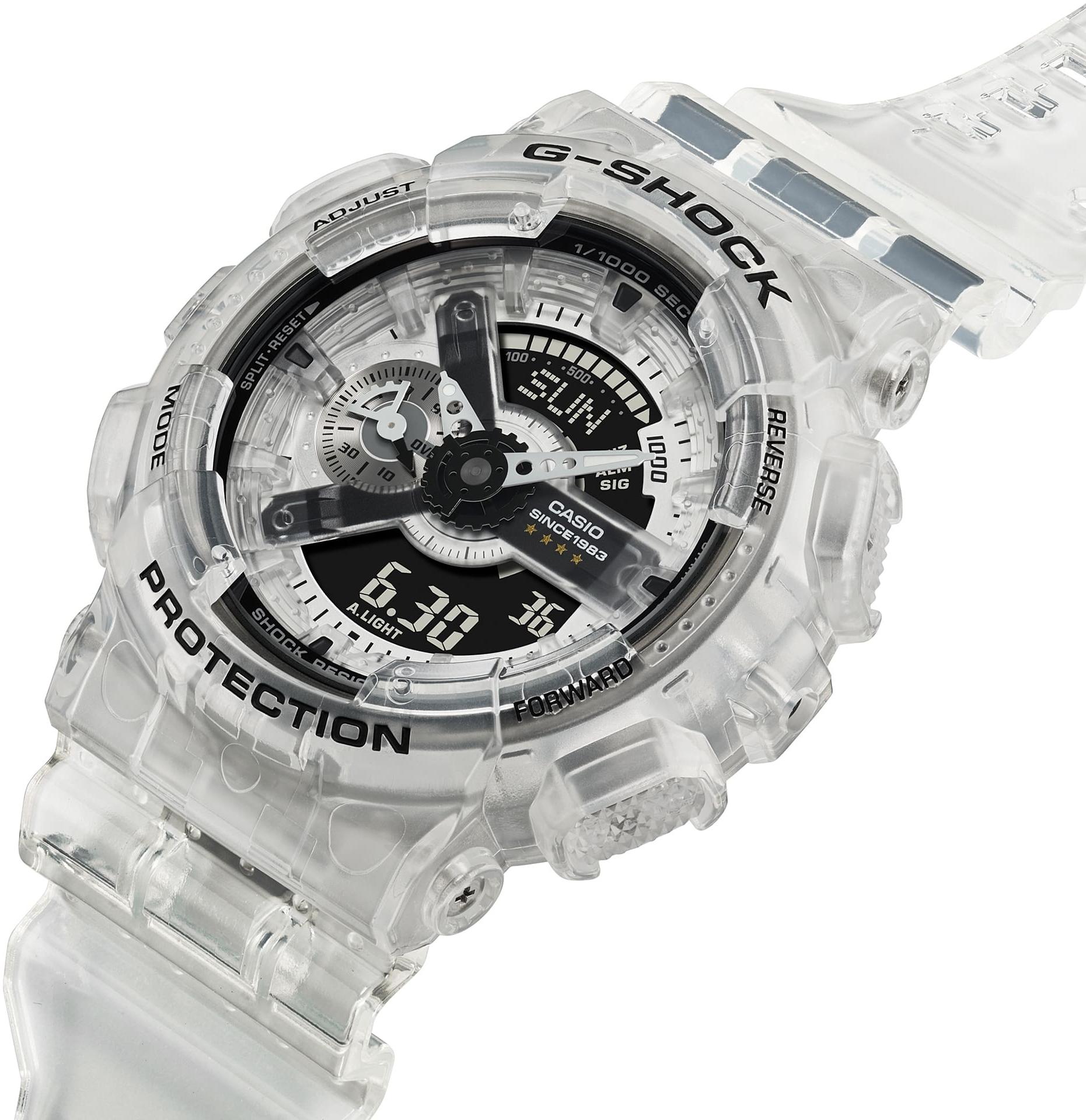 zegarek G-SHOCK GA-114RX-7AER kwarcowy męski G-SHOCK Original G-Shock 40th Anniversary Clear Remix