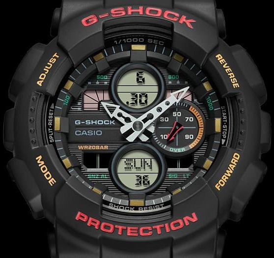 zegarek G-SHOCK GA-140-1A4ER czarny G-SHOCK Original