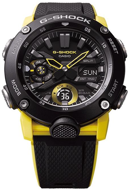 zegarek G-SHOCK GA-2000-1A9ER G-SHOCK mineralne