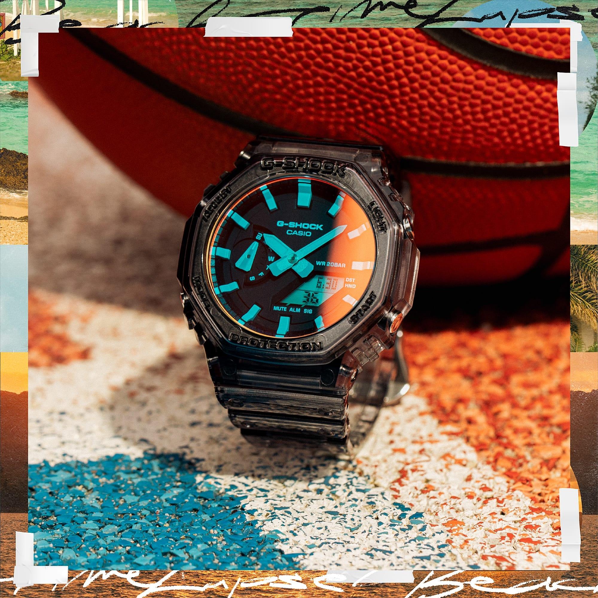 zegarek G-SHOCK GA-2100TLS-8AER kwarcowy męski G-SHOCK Original - miniatura 6