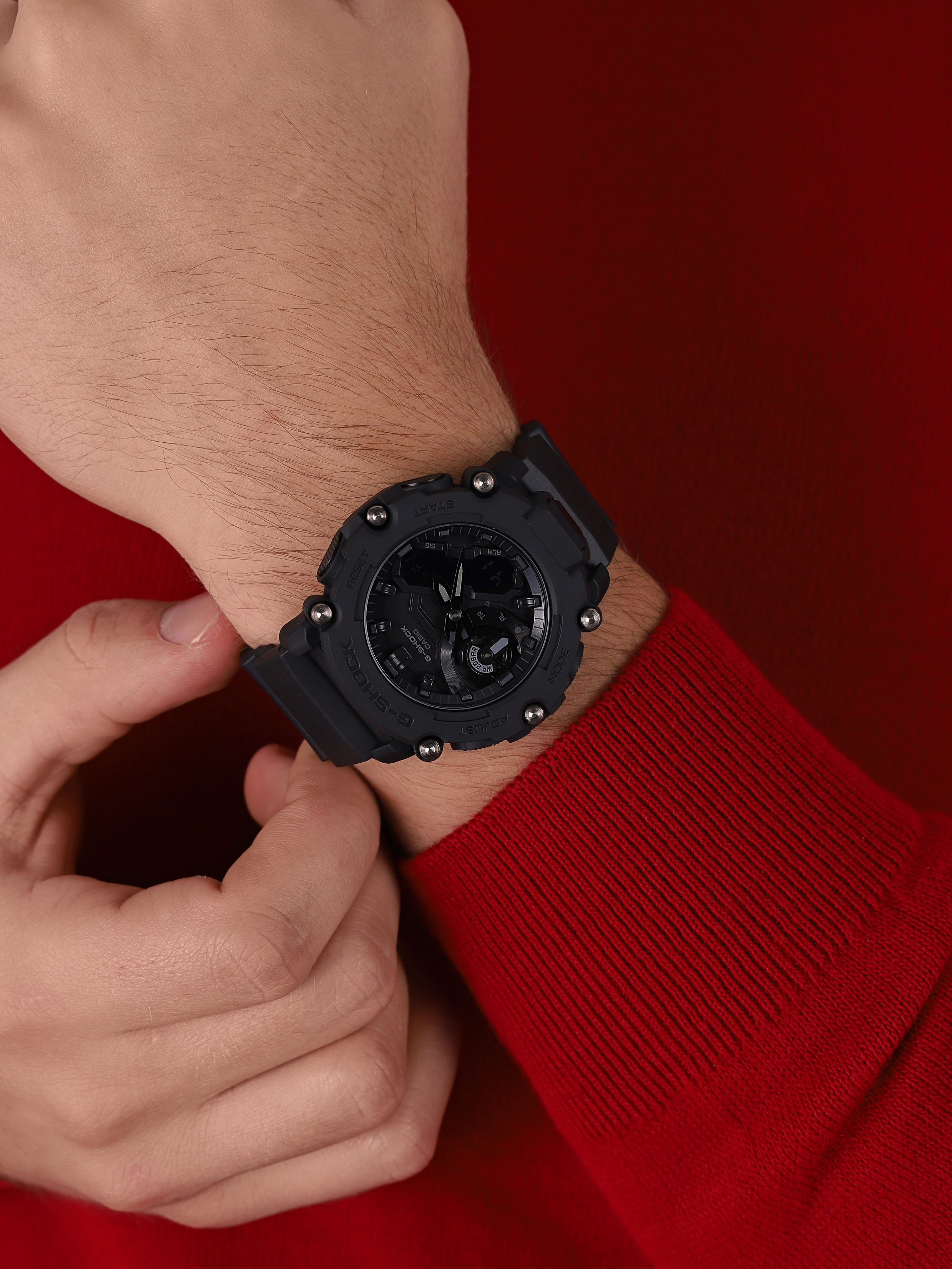 zegarek G-SHOCK GA-2200BB-1AER G-SHOCK Original mineralne
