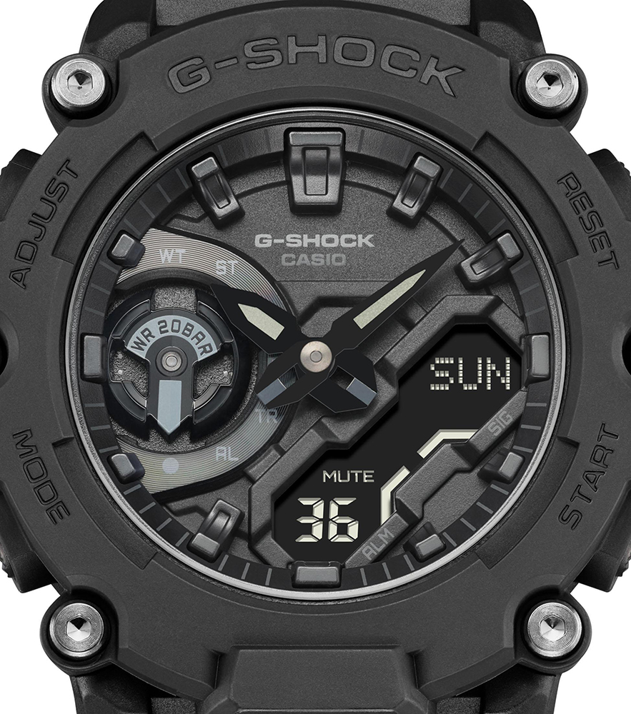 zegarek G-SHOCK GA-2200BB-1AER kwarcowy męski G-SHOCK Original