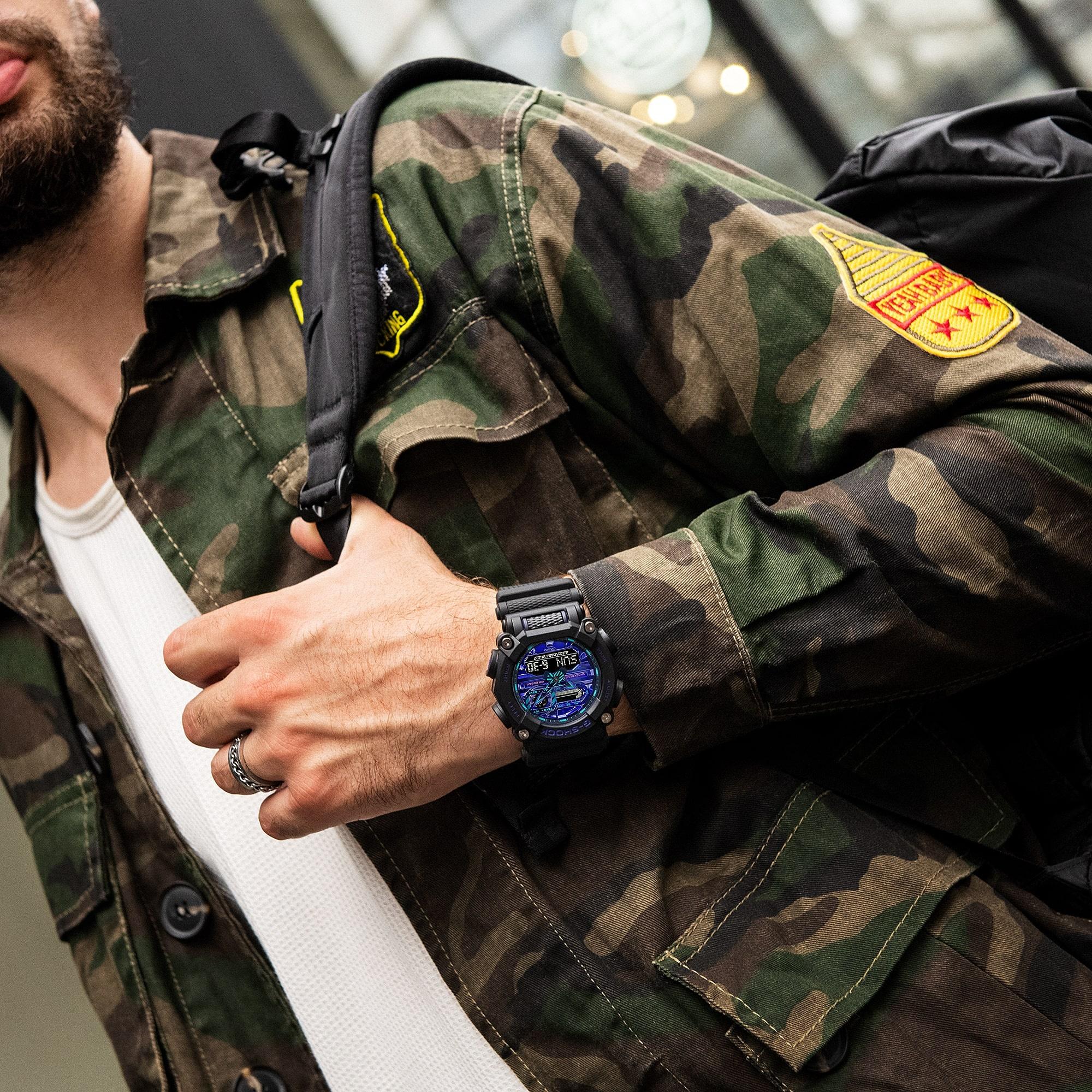 zegarek G-SHOCK GA-900VB-1AER kwarcowy męski G-SHOCK Original VIRTUAL BLUE - miniatura 8