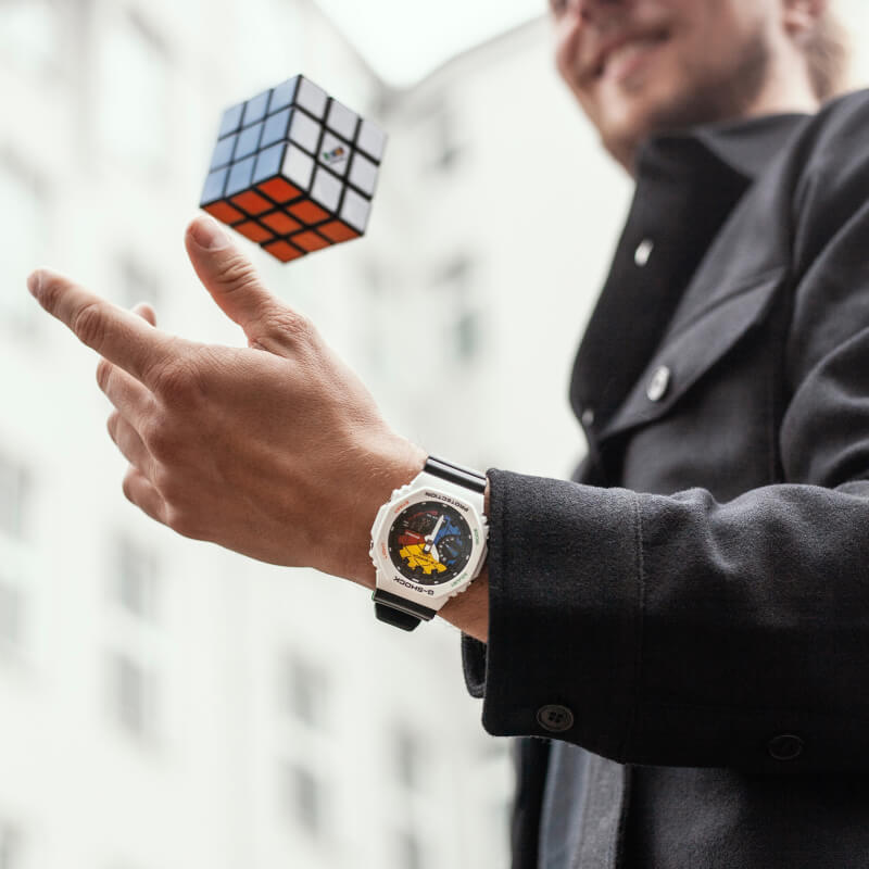 zegarek G-SHOCK GAE-2100RC-1AER G-SHOCK X RUBIKS G-SHOCK Original mineralne