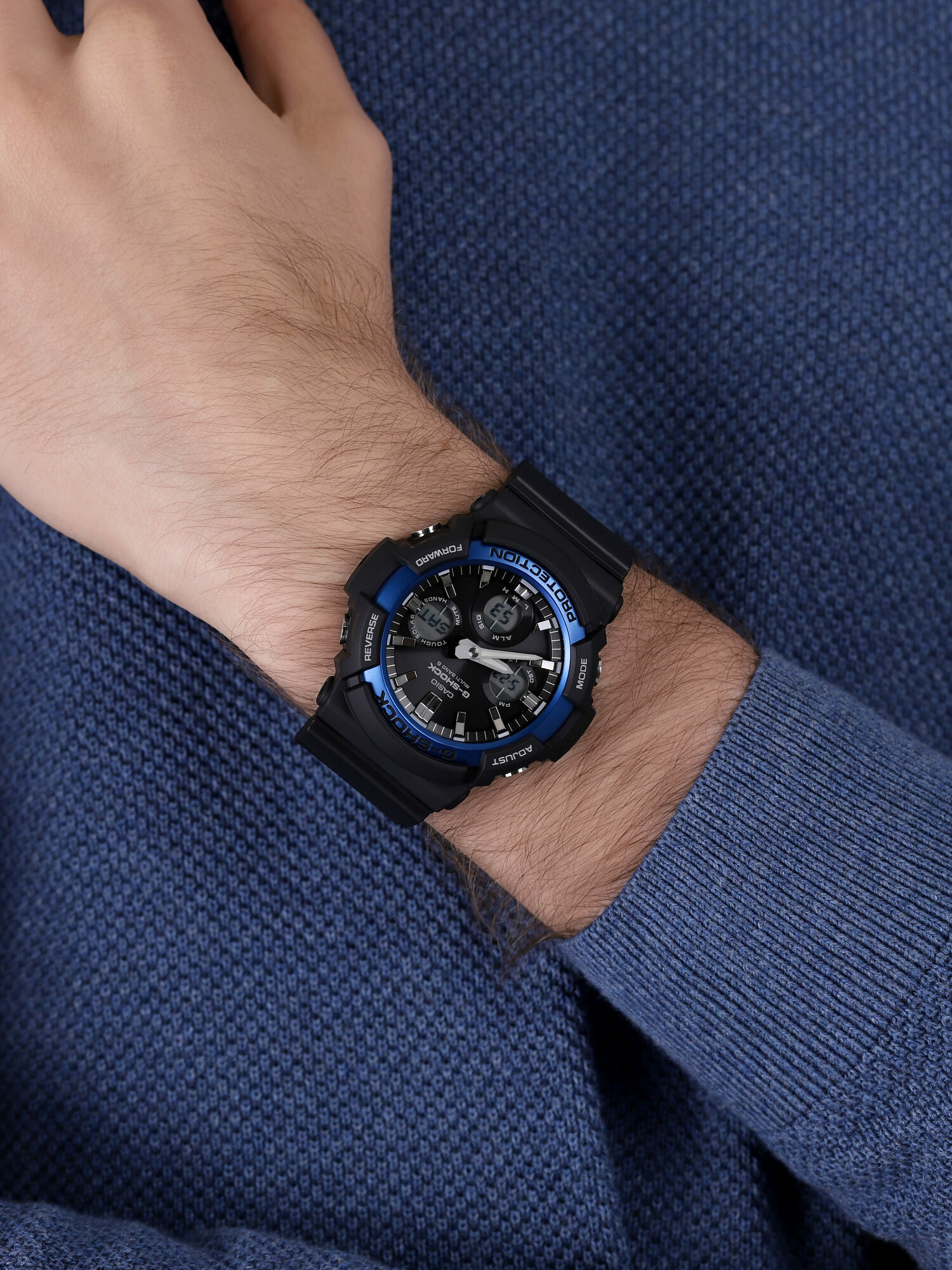 zegarek G-SHOCK GAW-100B-1A2ER solar męski G-SHOCK Original LARGE TOUGH SOLAR