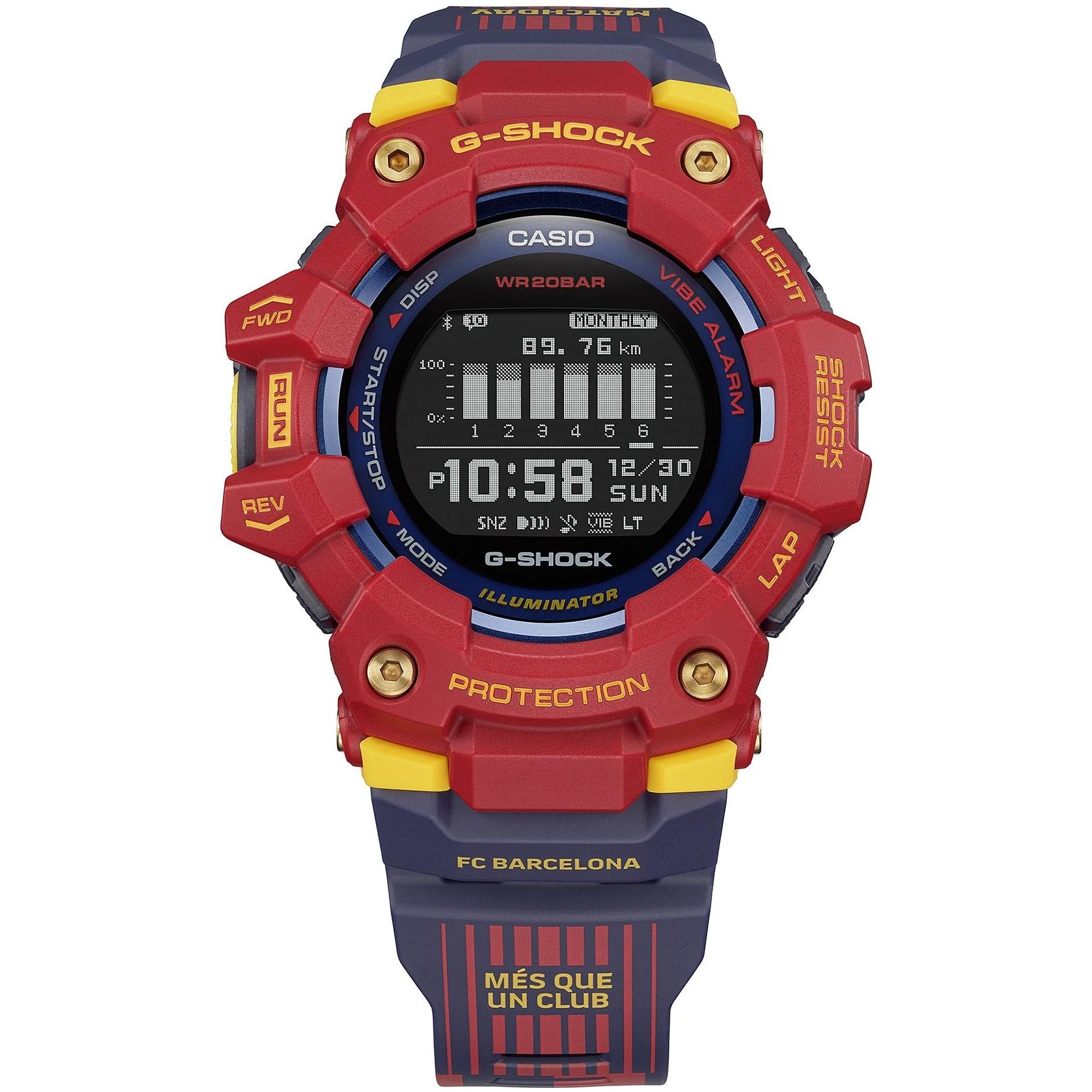 zegarek G-SHOCK GBD-100BAR-4ER męski z krokomierz G-SHOCK G-SQUAD